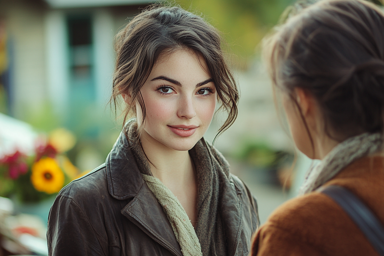 Mujer con mirada decidida | Fuente: Midjourney