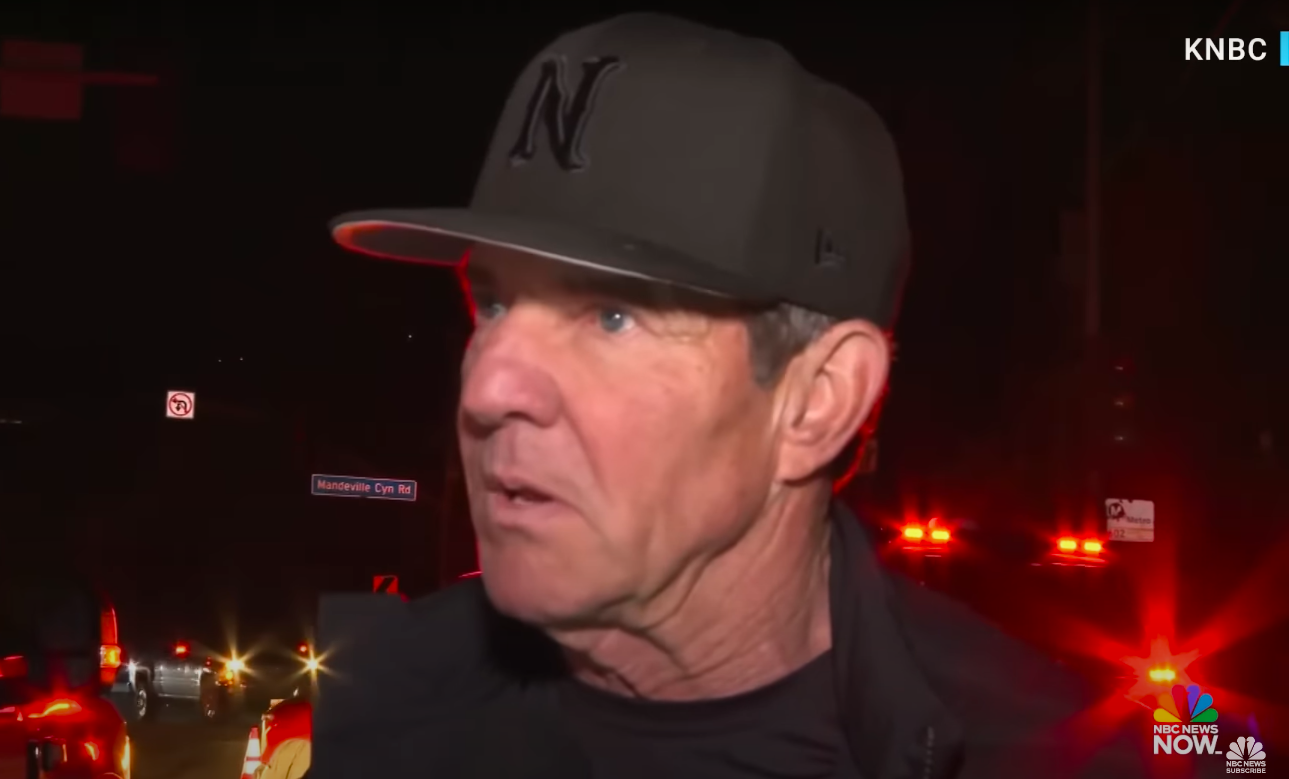 Dennis Quaid comparte sus reflexiones sobre los incendios forestales. | Fuente: YouTube/NBC News