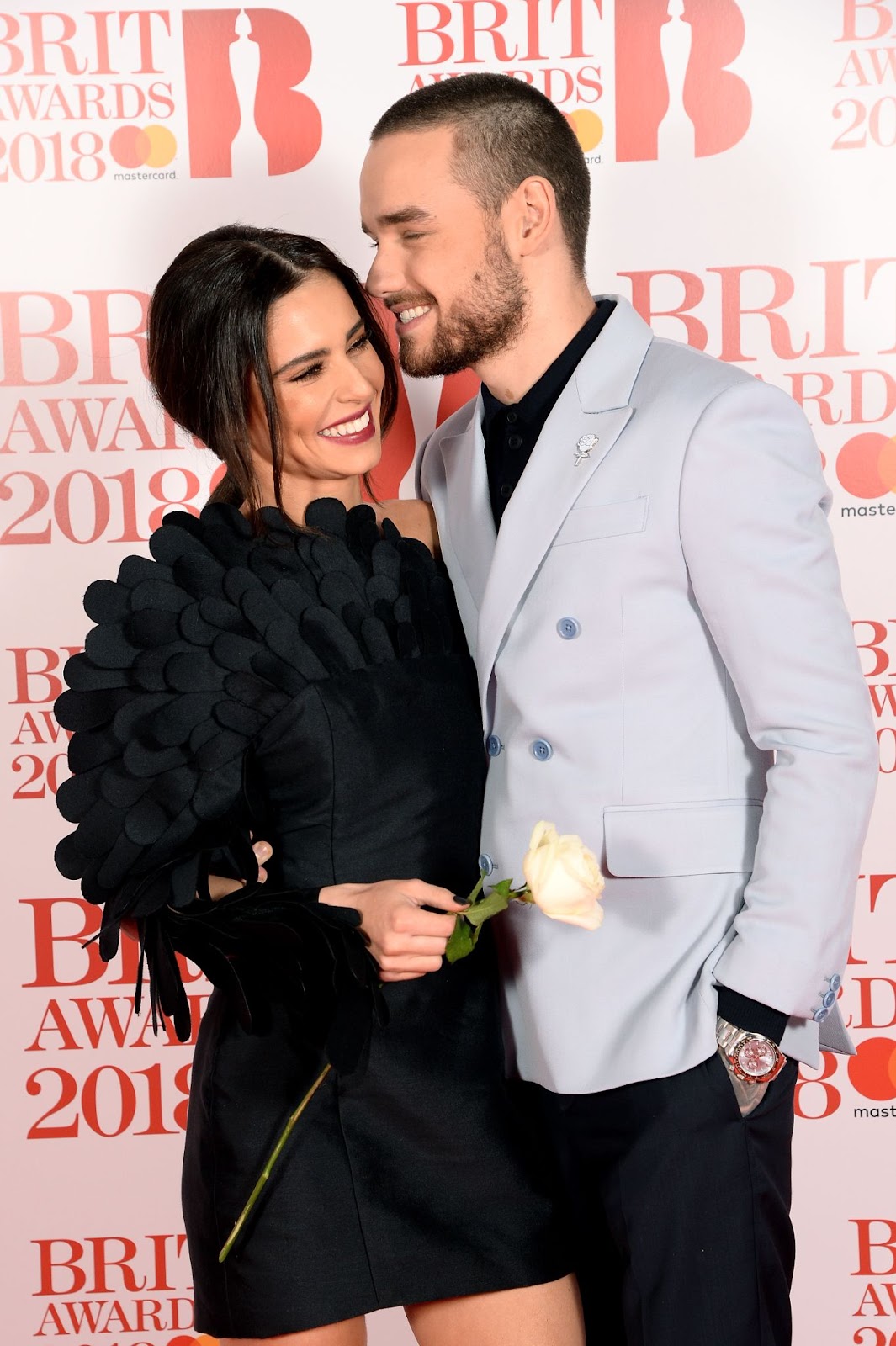 Cheryl Cole y Liam Payne en The BRIT Awards 2018 el 21 de febrero de 2018, en Londres, Inglaterra | Fuente: Getty Images