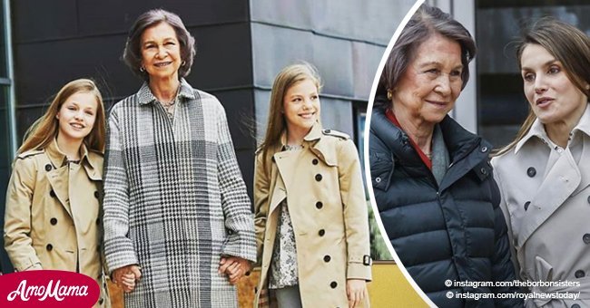 Pasadas revelaciones de doña Sofía sobre nietas salen a la luz tras incidente con reina Letizia