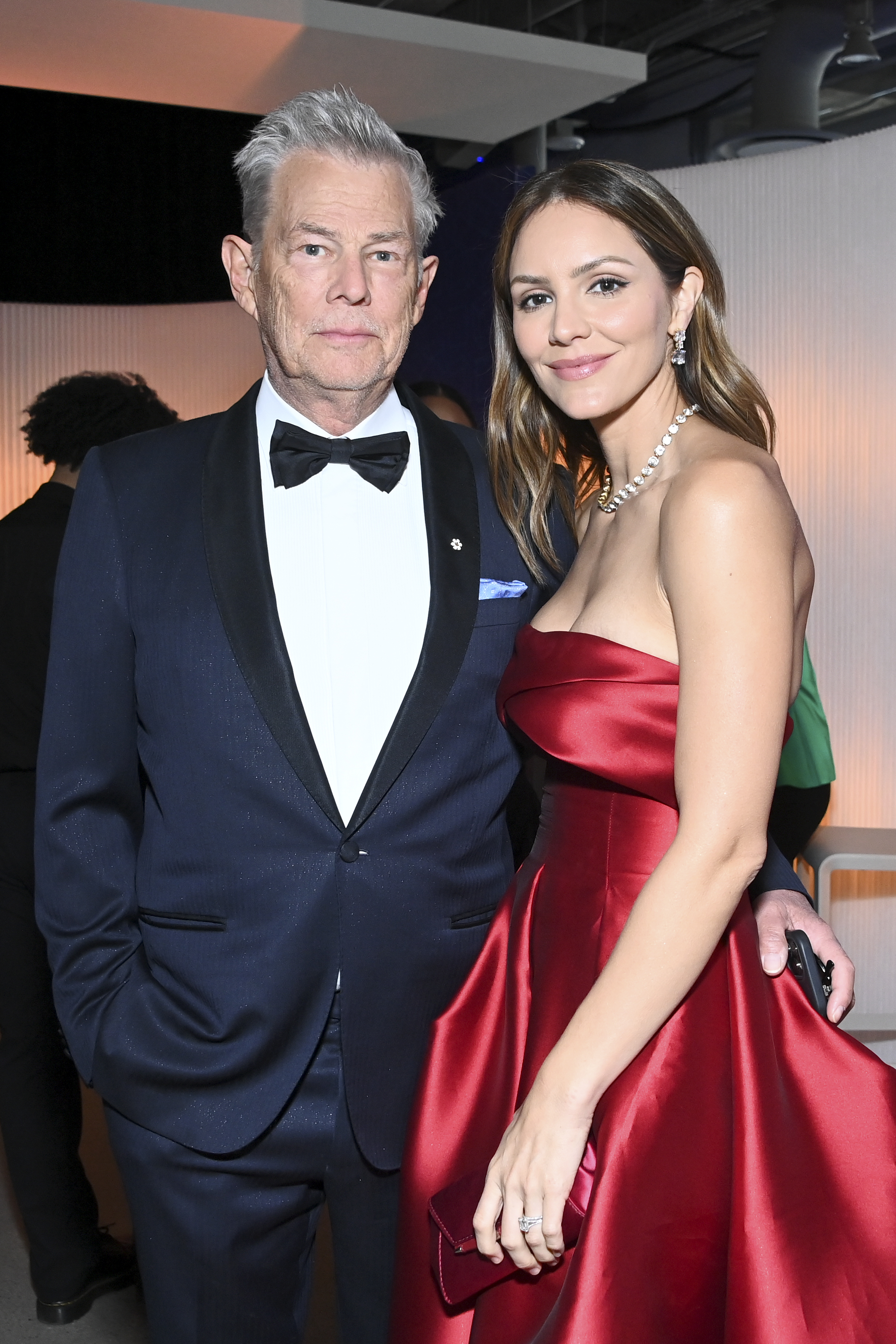 David Foster y Katharine McPhee en la novena ceremonia de los Breakthrough Prize en el Academy Museum of Motion Pictures el 15 de abril de 2023, en Los Ángeles, California. | Fuente: Getty Images