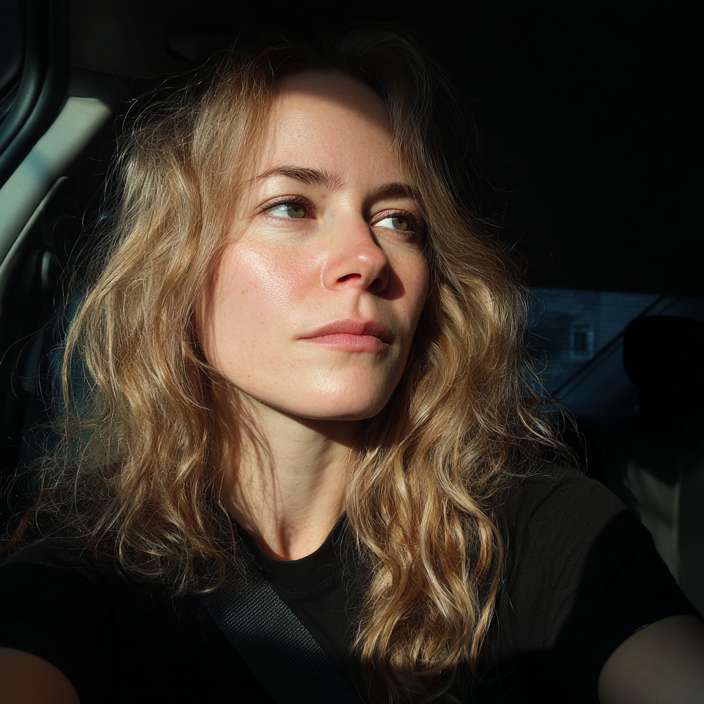 Una donna alla guida di un'auto | Fonte: Midjourney