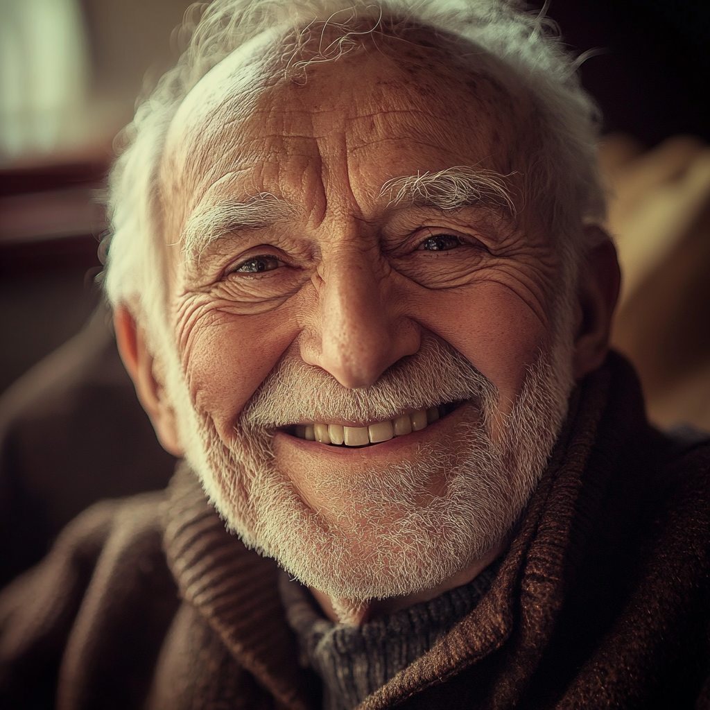 Un anciano sonriente | Fuente: Midjourney