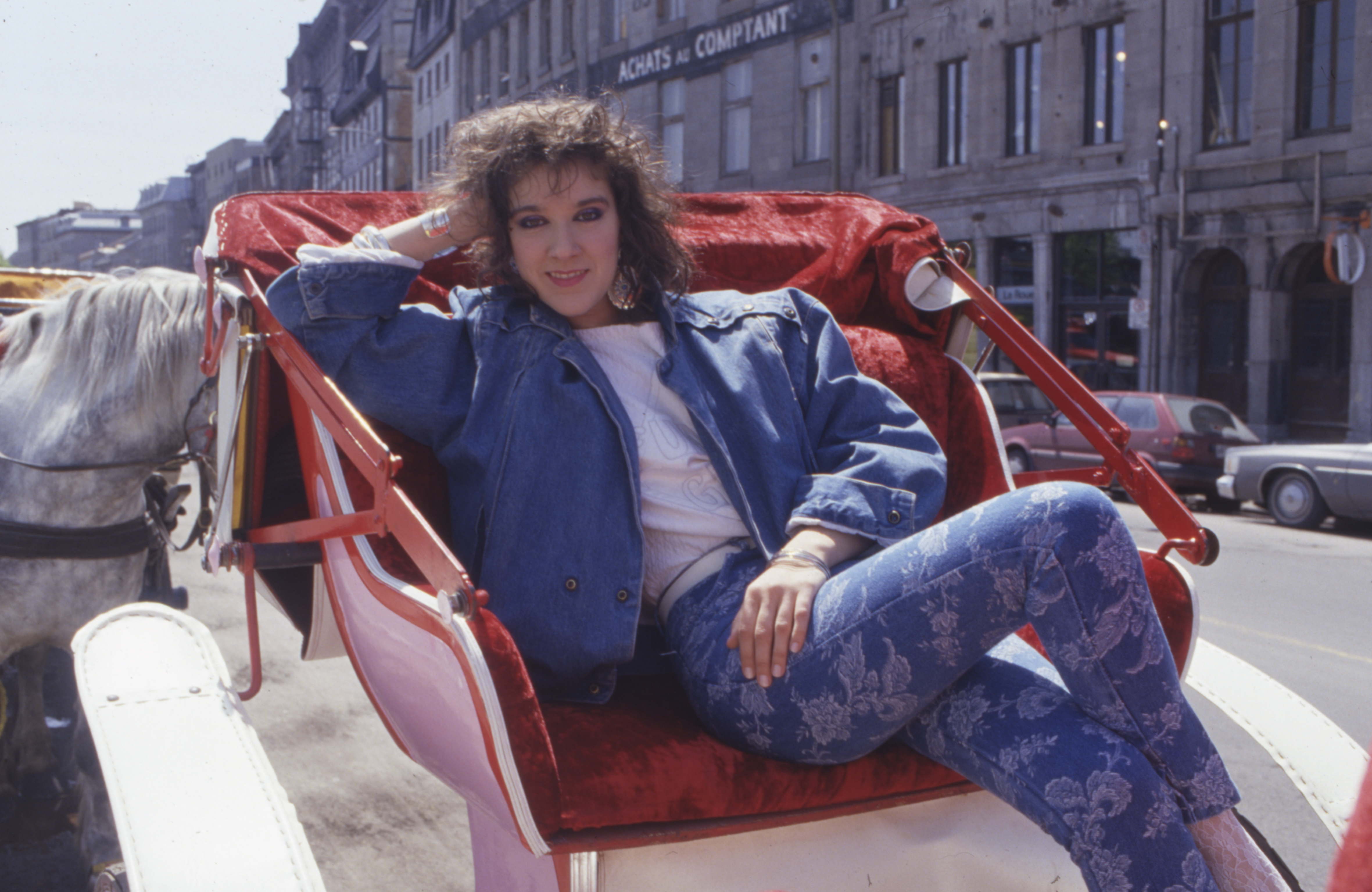 Céline Dion fotografiada en Canadá en 1987. | Fuente: Getty Images