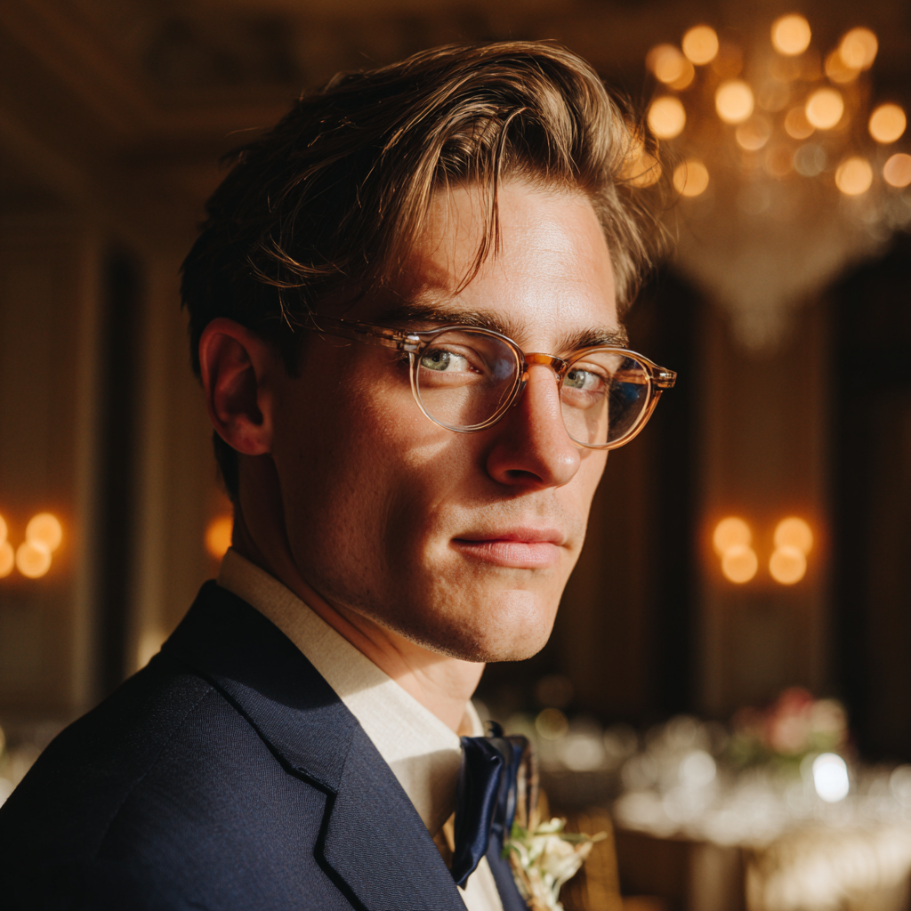 Un hombre severo vestido con un traje azul marino | Fuente: Midjourney