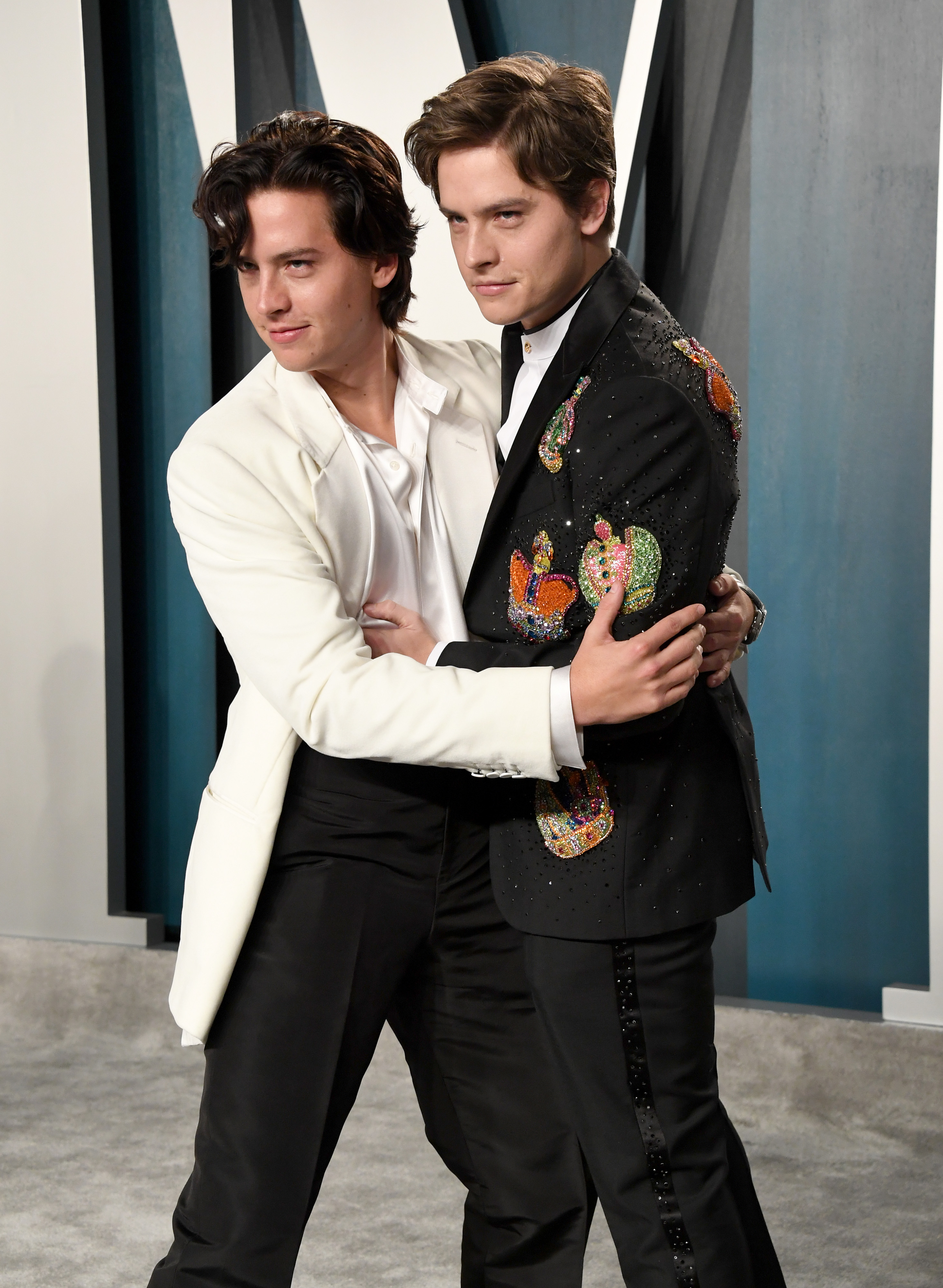 Cole y Dylan Sprouse en la Fiesta de los Oscar de Vanity Fair 2020 el 9 de febrero de 2020, en Beverly Hills, California. | Fuente: Getty Images