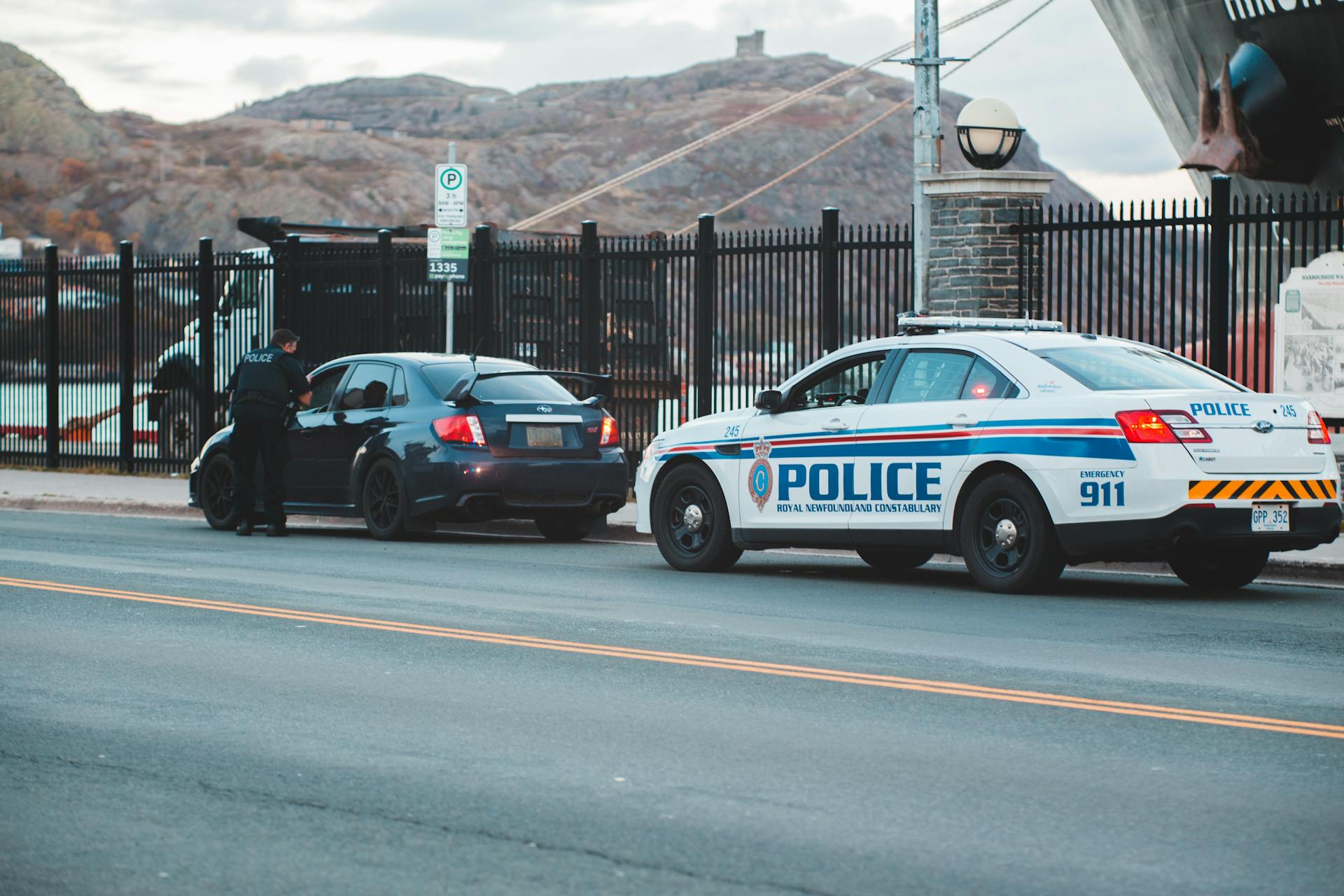 Un agente de policía hablando con el conductor de un Automóvil | Fuente: Pexels