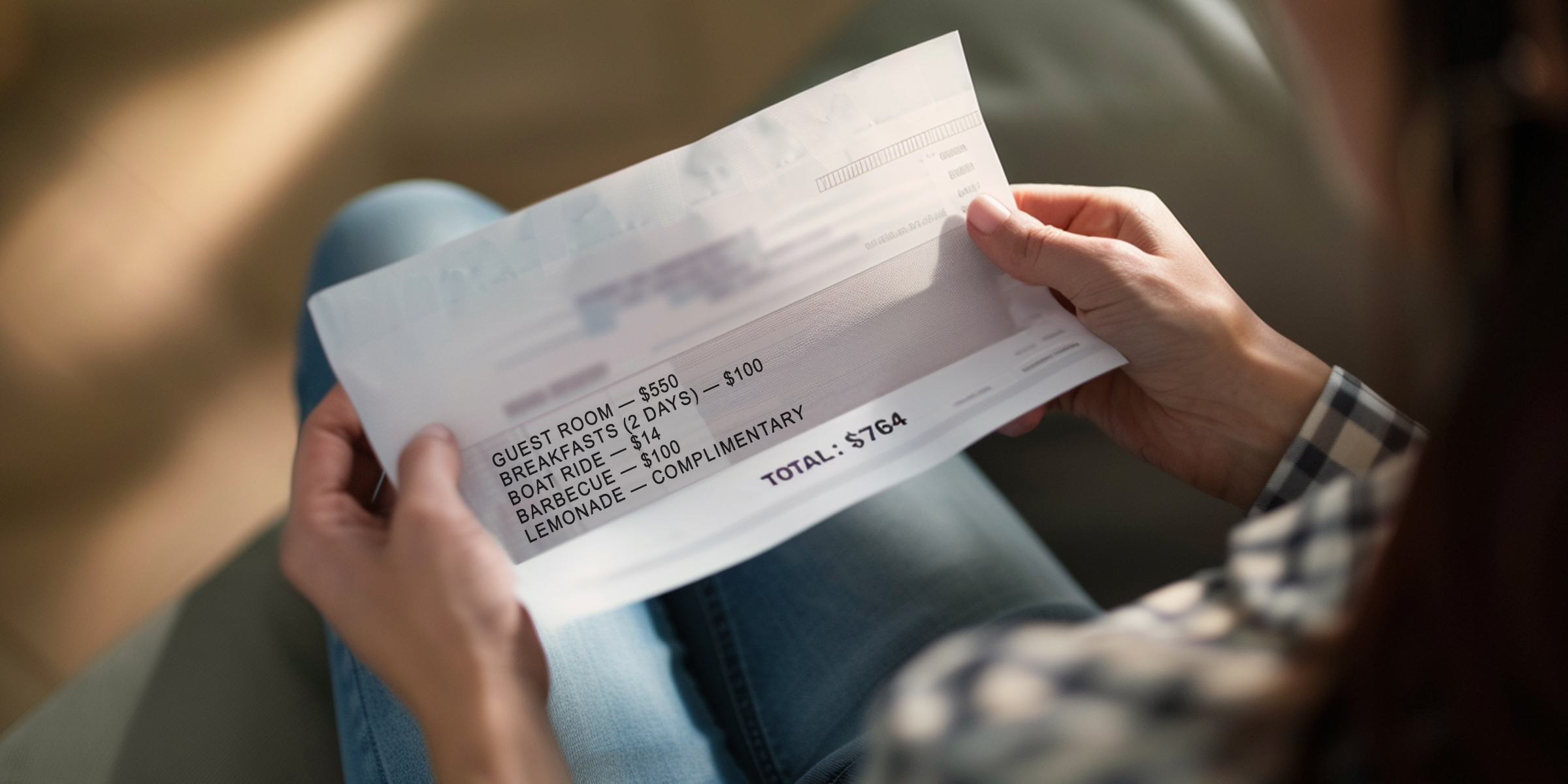 Mujer con el billete de papel en las manos | Fuente: Midjourney