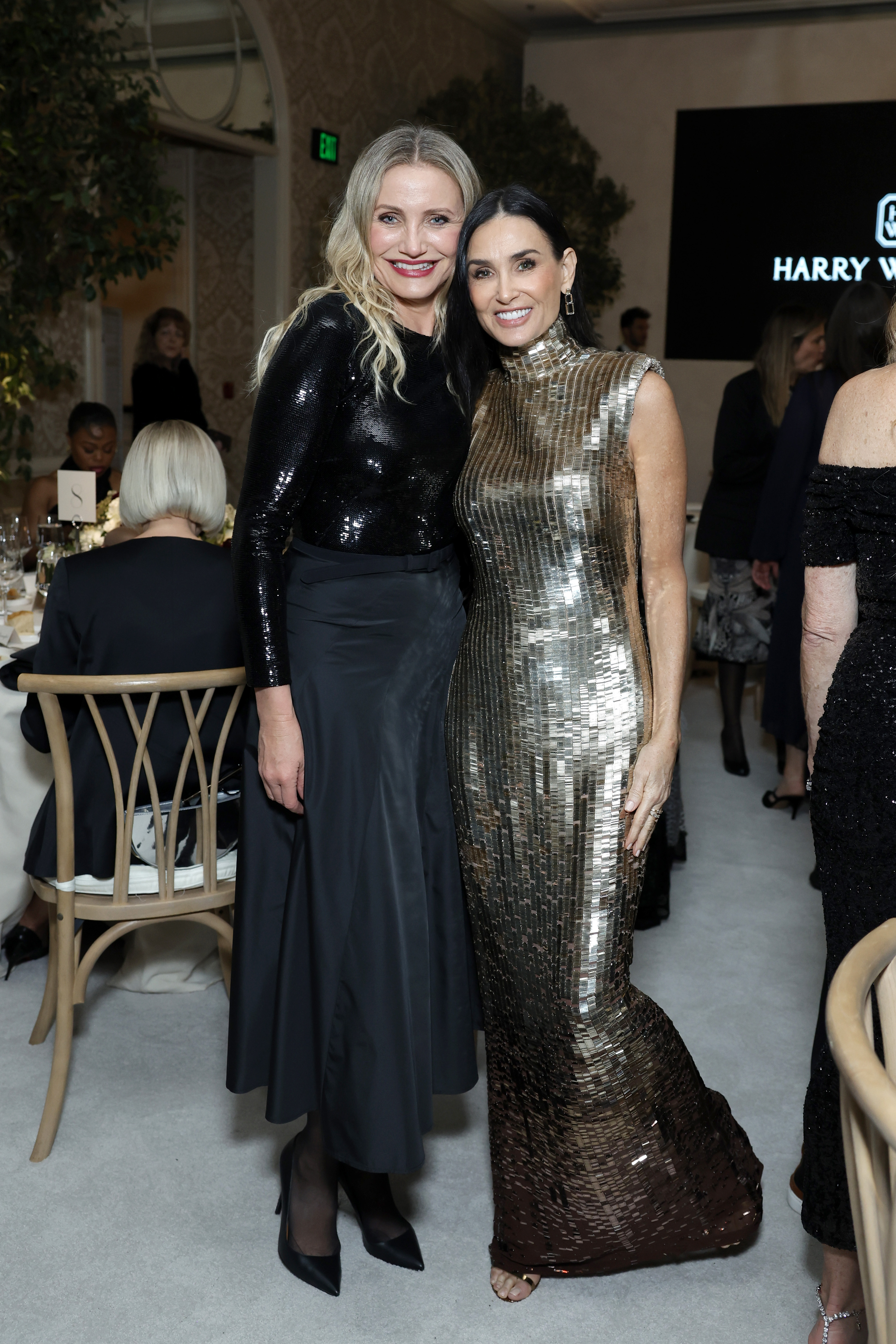 Cameron Diaz y Demi Moore el 19 de noviembre de 2024, en Los Ángeles, California | Fuente: Getty Images