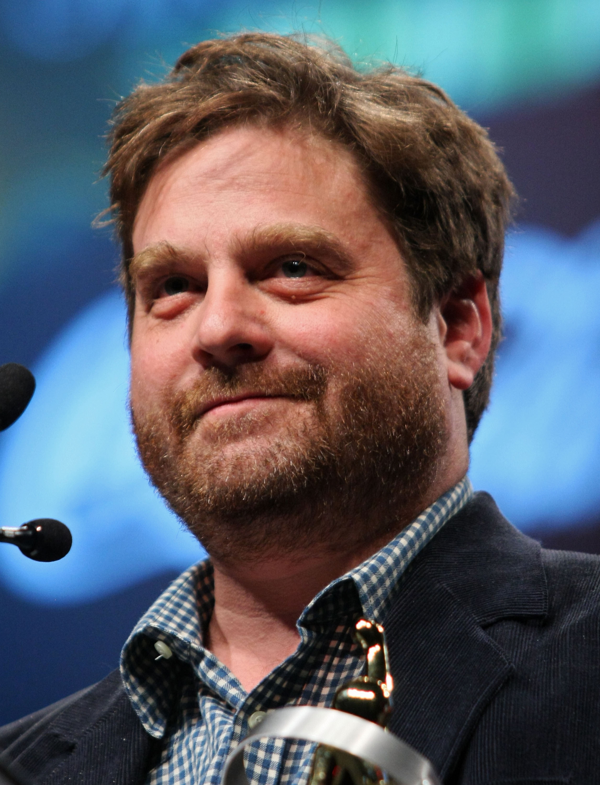 Zach Galifianakis antes de su pérdida de peso, en 2010 | Fuente: Getty Images