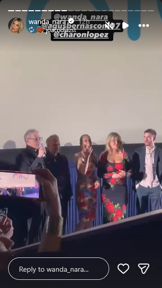 Wanda Nara en la presentación de su película "¿Quieres ser mi hijo?" | Fuente: Instagram Stories/wanda_nara