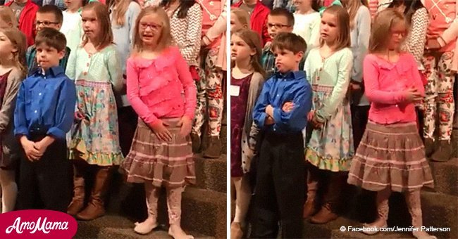 Niña de 6 años se roba el espectáculo en video viral de concierto de coro de iglesia