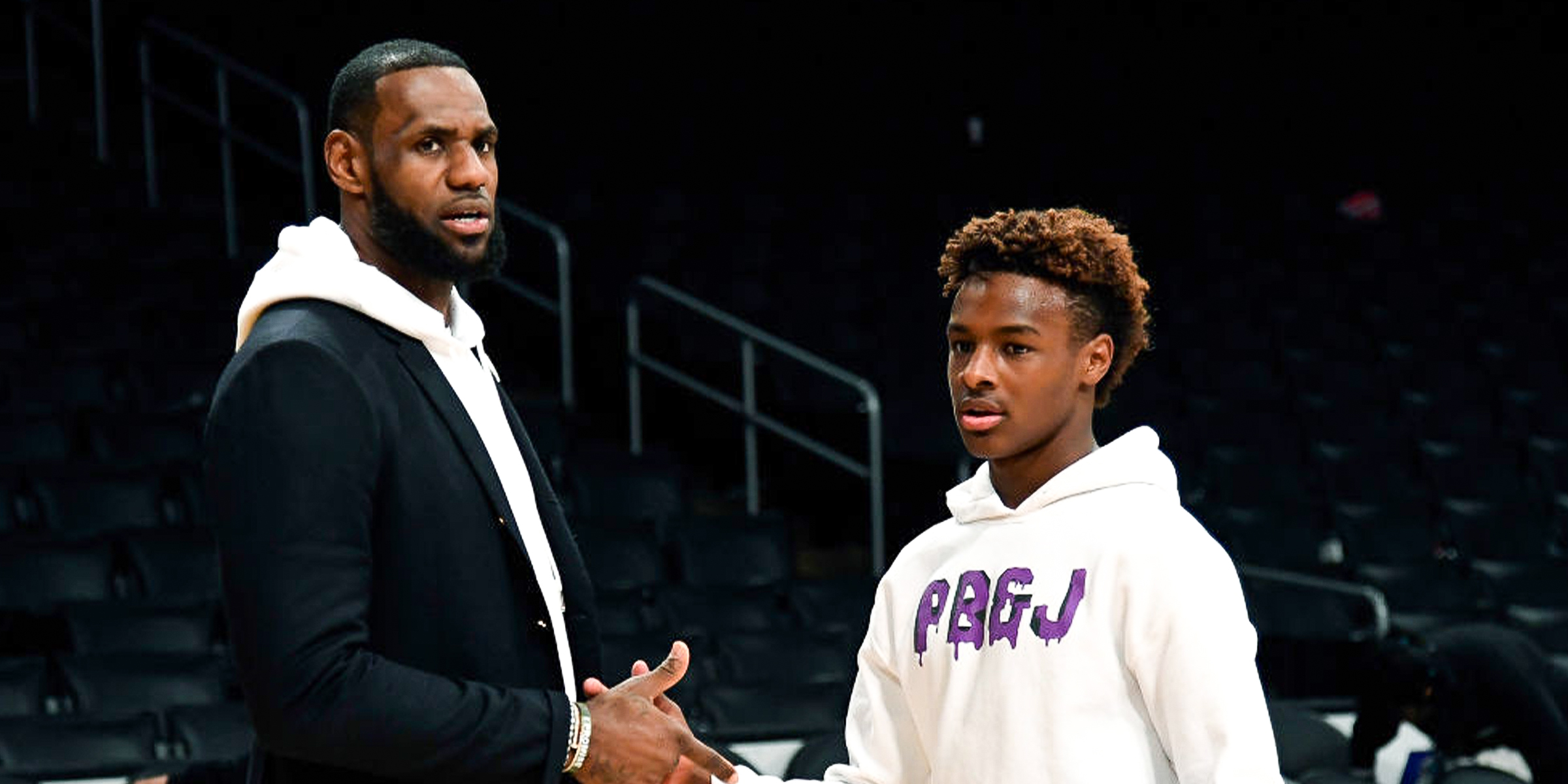 LeBron James y LeBron "Bronny" James Jr., 2018 | Fuente: Getty Images