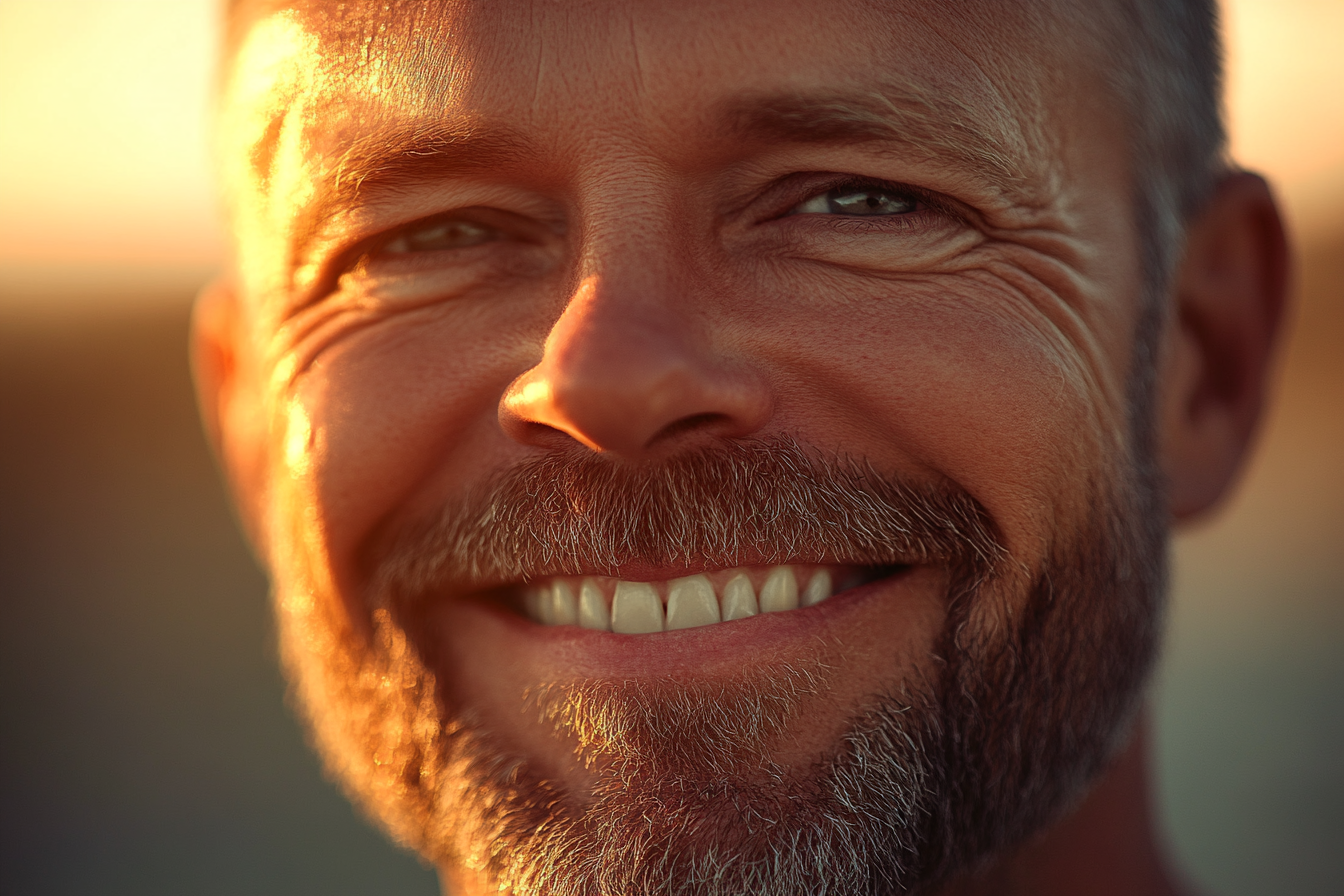 Un hombre sonriente | Fuente: Midjourney