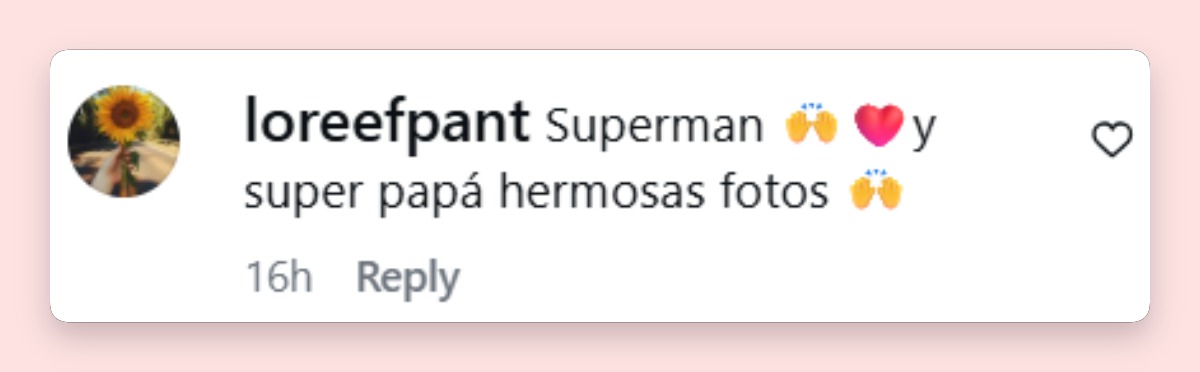 Comentario de una usuaria | Fuente: Instagram/hernandrago
