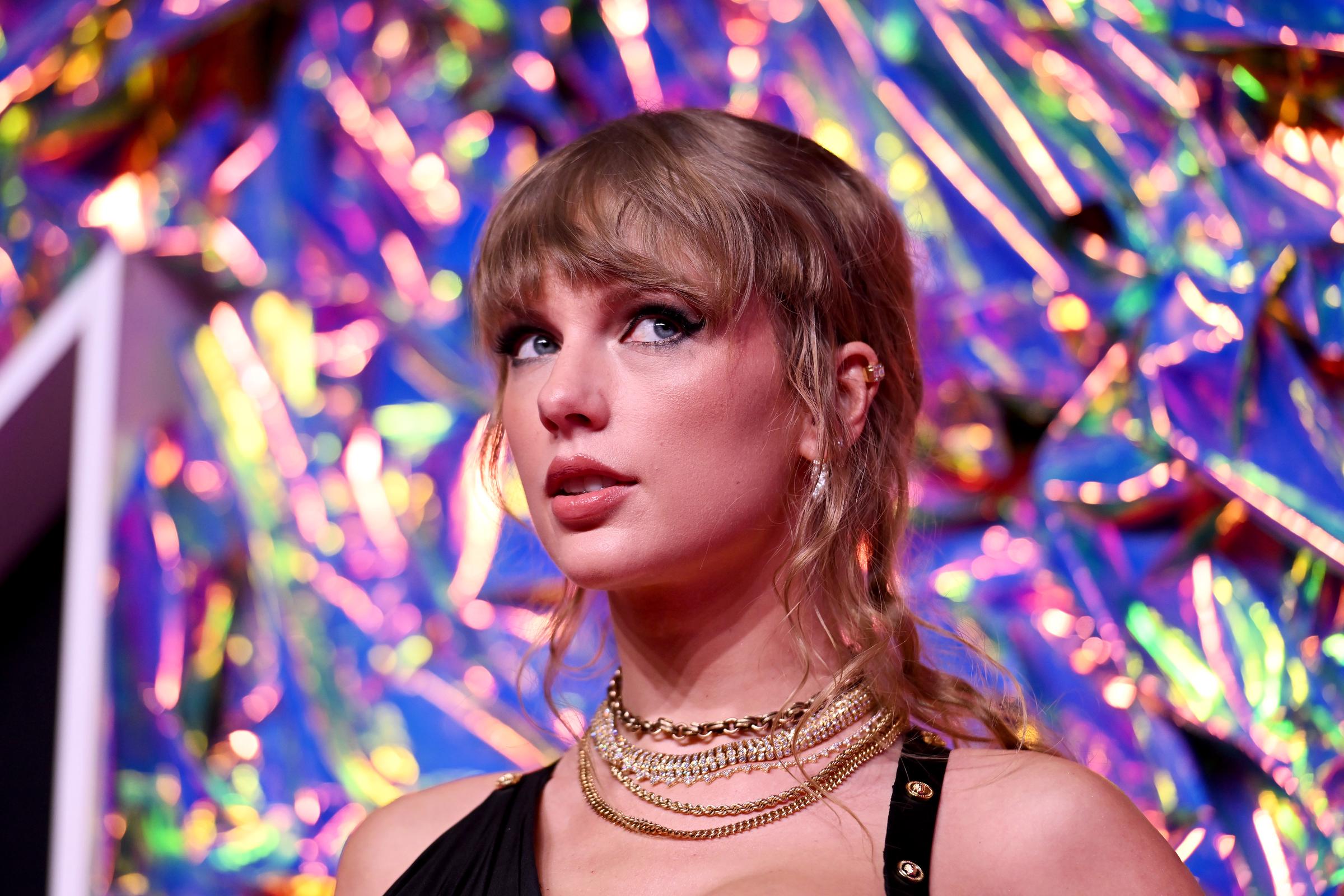 Taylor Swift en los MTV Video Music Awards de 2023, el 12 de septiembre en Newark, Nueva Jersey. | Fuente: Getty Images