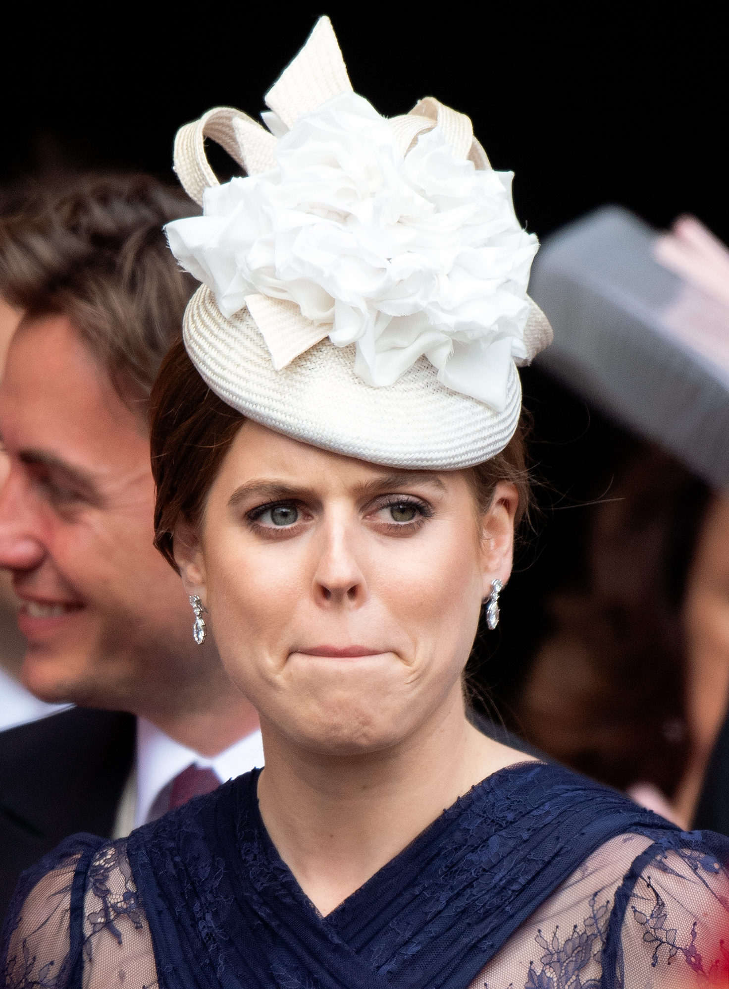 La princesa Beatrice asiste a la boda de lady Gabriella Windsor y Thomas Kingston en la Capilla de San Jorge el 18 de mayo de 2019 en Windsor, Inglaterra. | Foto: Getty Images