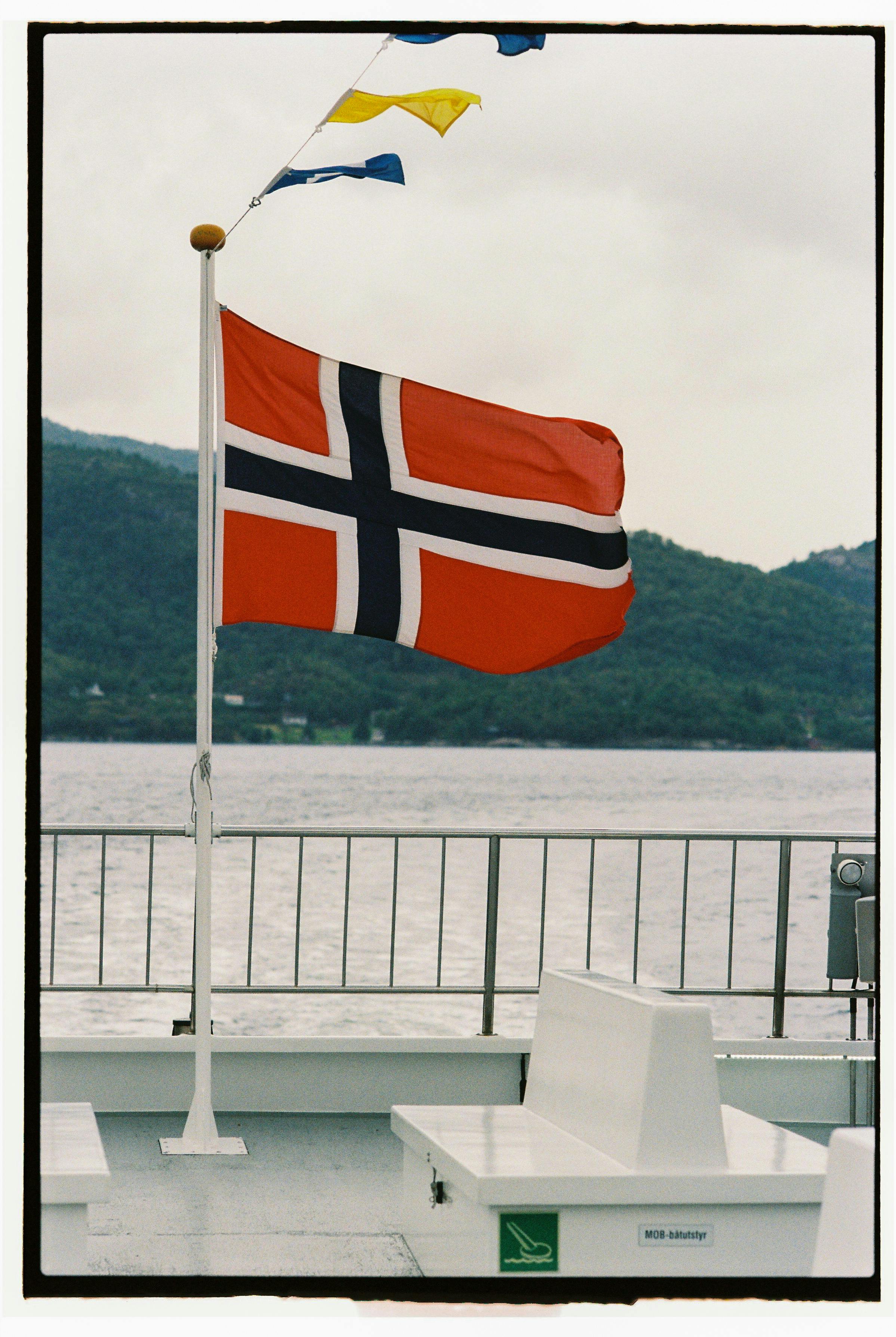 Bandera de Noruega | Fuente: Pexels