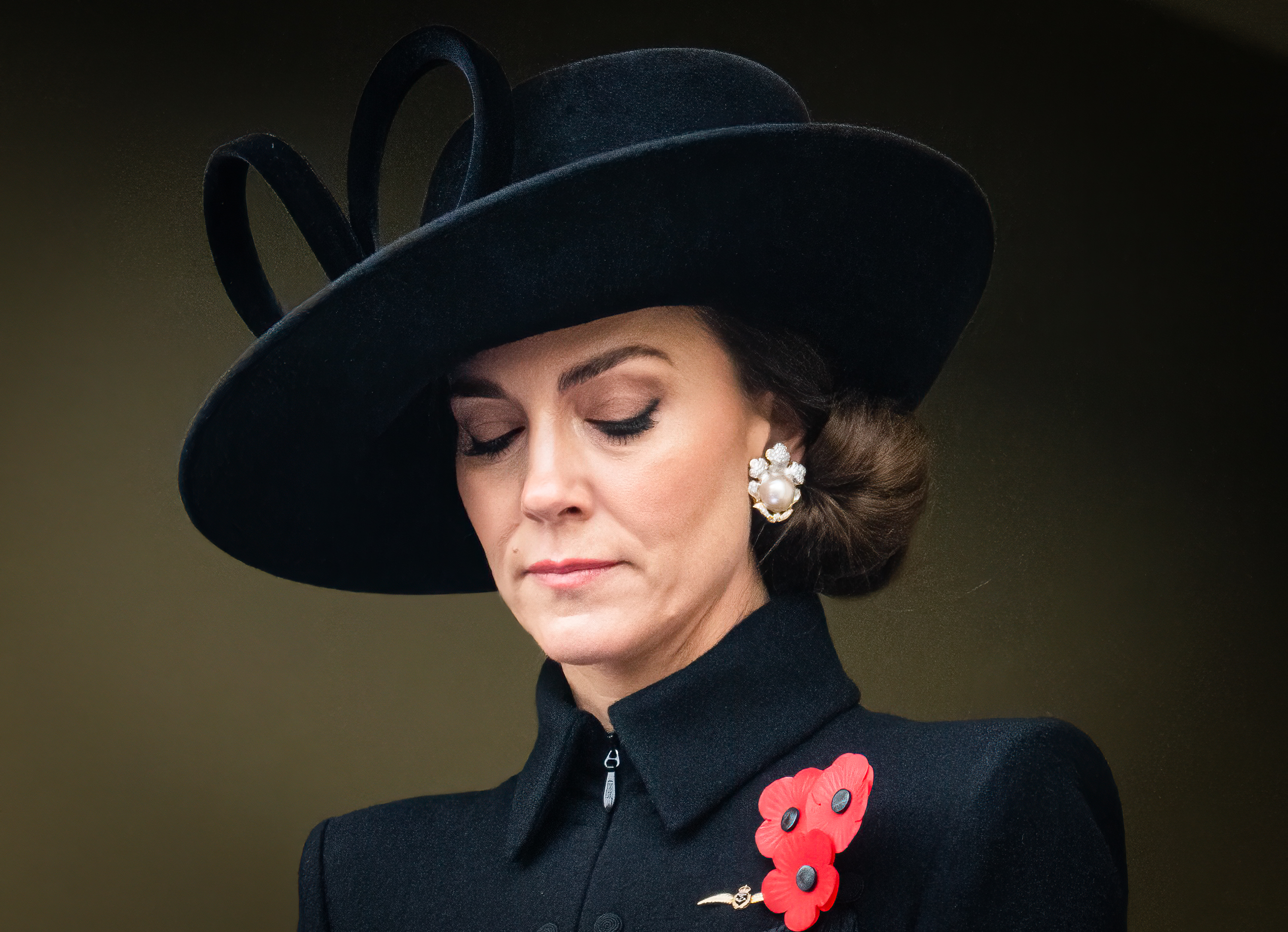 La princesa Catherine en el Servicio Nacional de Conmemoración en el Cenotafio de Londres, Inglaterra, el 12 de noviembre de 2023 | Fuente: Getty Images