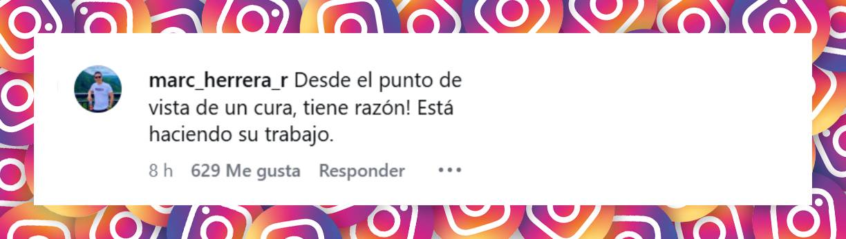 Comentario de un usuario | Fuente: Instagram/en_el_ruedo_