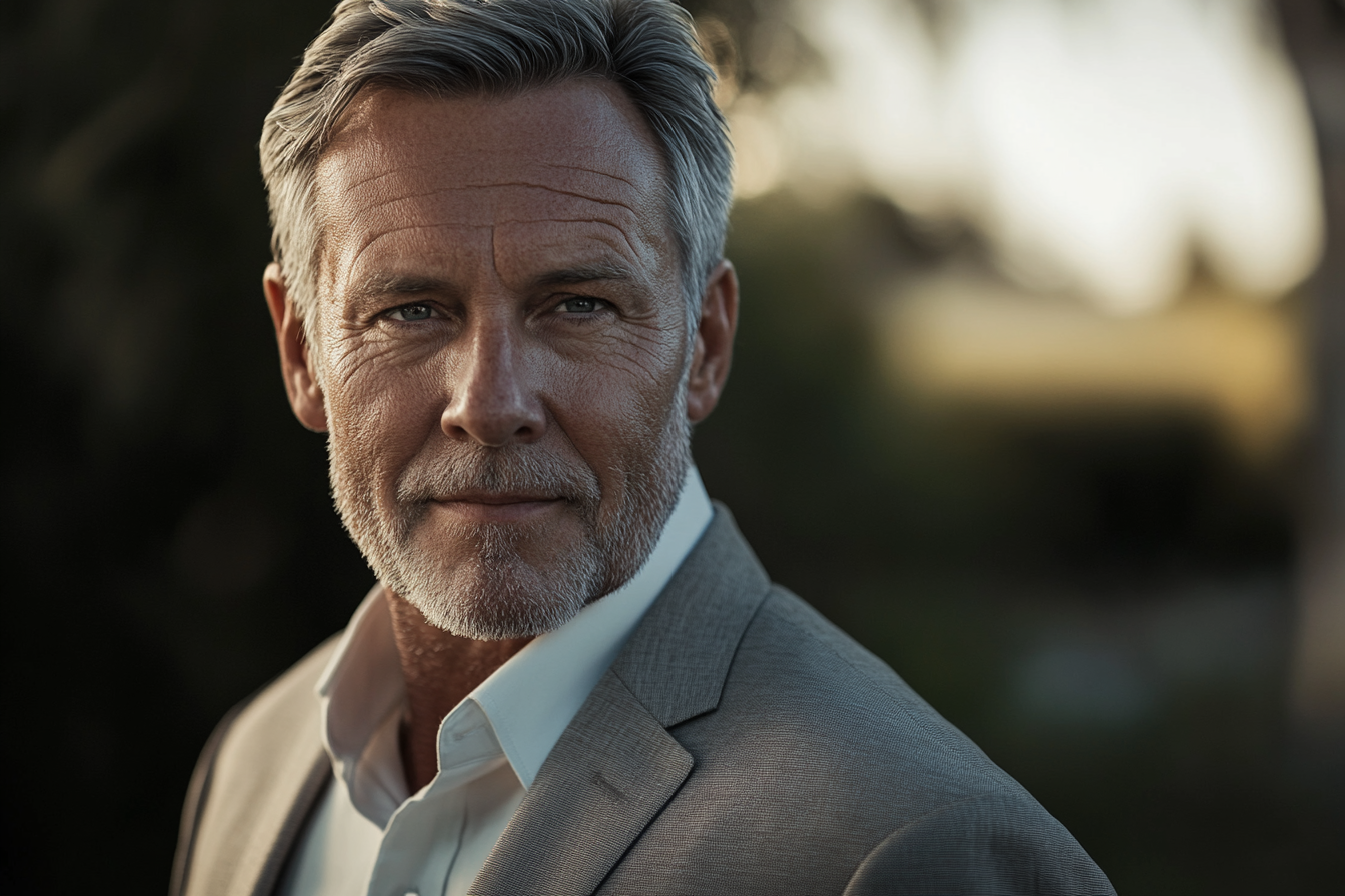 Un hombre sonriendo | Fuente: Midjourney