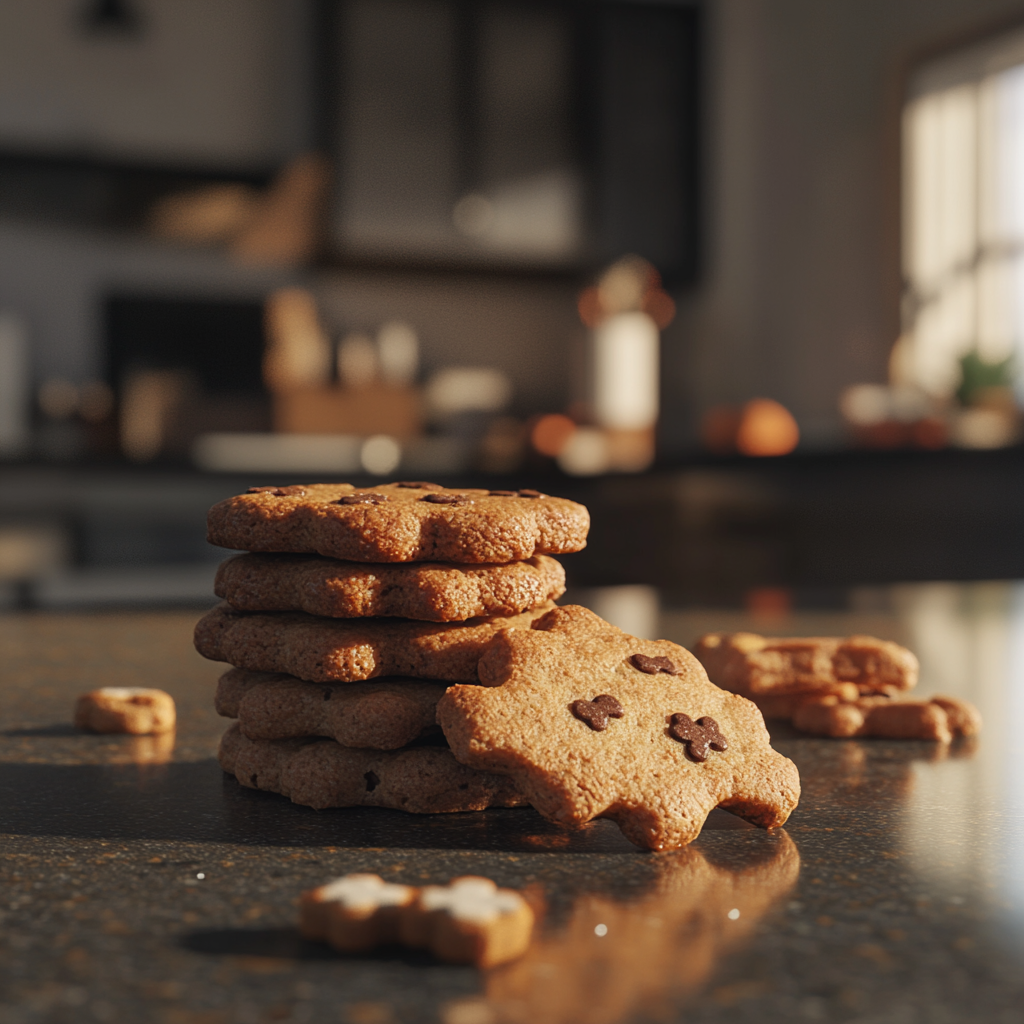 Galletas con golosinas para perros | Fuente: Midjourney