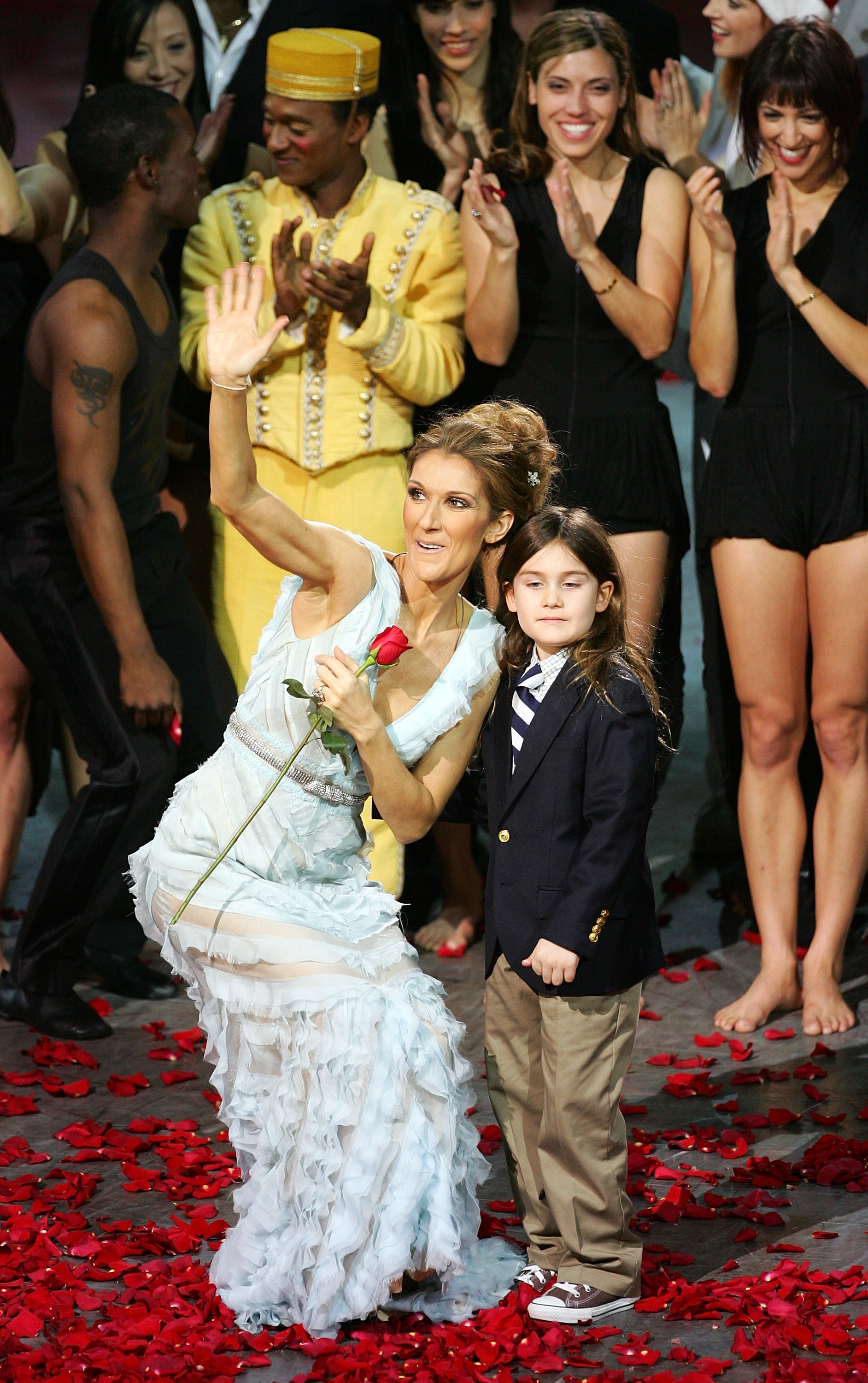 Céline Dion y René-Charles Angélil en The Colosseum at Caesars Palace el 15 de diciembre de 2007 en Las Vegas, Nevada. | Fuente: Getty Images