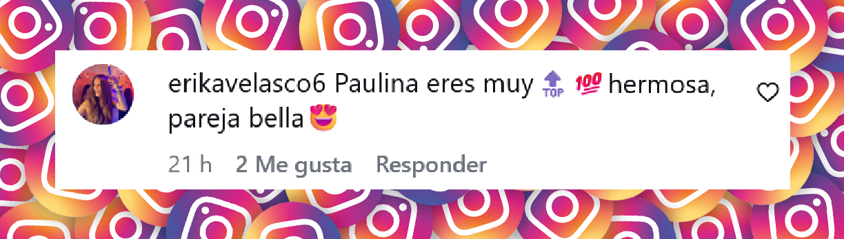 Comentario de una usuaria sobre las fotografías de Paulina Mercado y Juan Soler | Fuente: Instagram/paulinamercado007