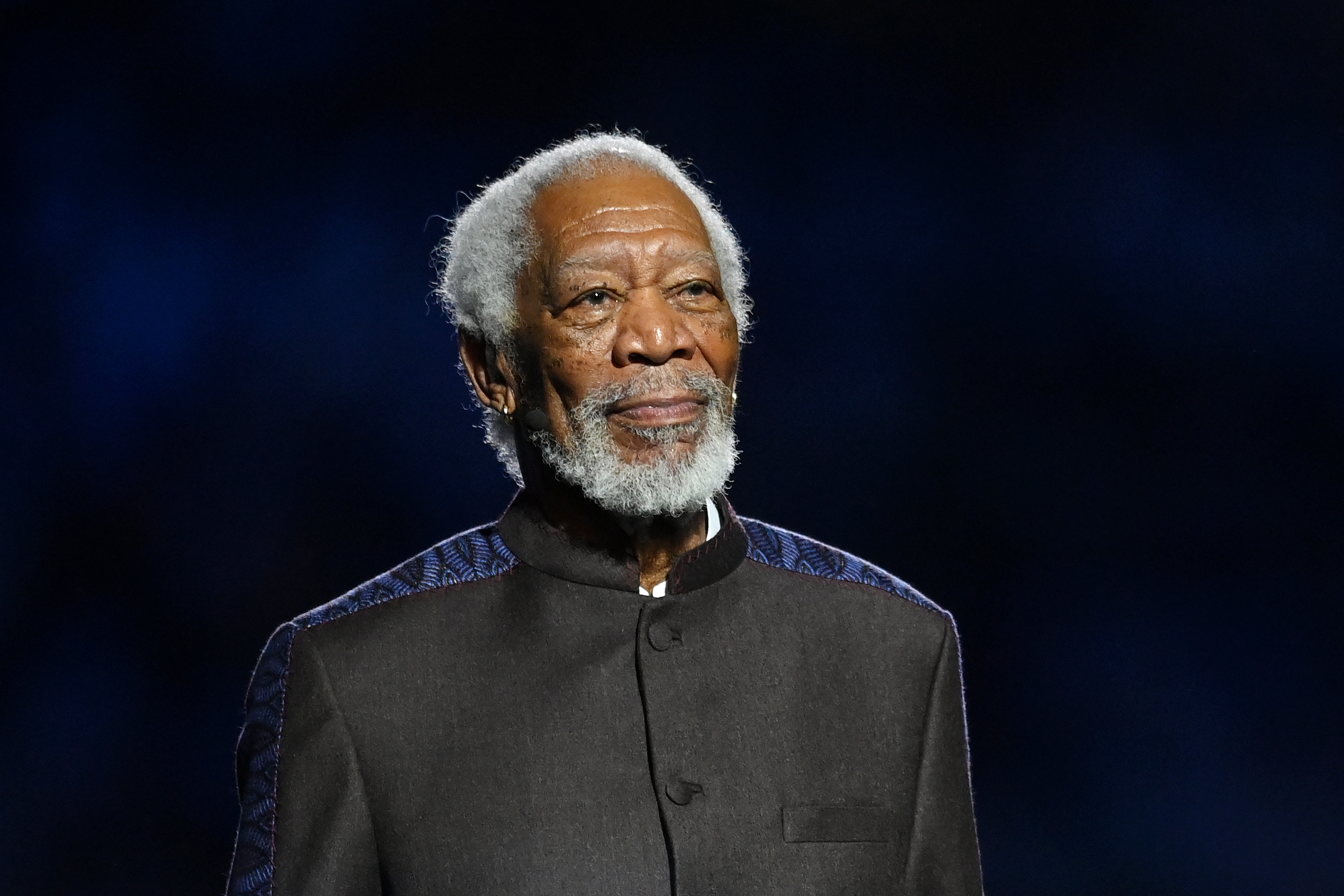 Morgan Freeman se presenta en la ceremonia de inauguración de la Copa Mundial de la FIFA Qatar 2022. | Foto: Getty Images