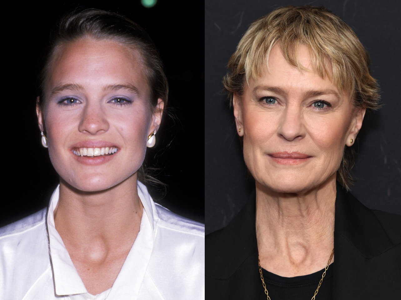 Robin Wright en 1985 | Robin Wright en 2024 | Fuente: Getty Images