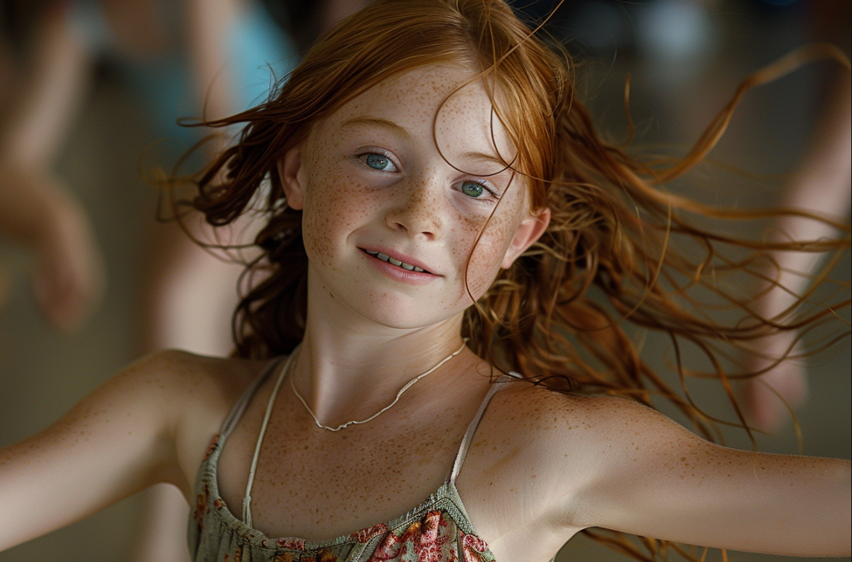 Una chica en clase de danza | Fuente: Midjourney