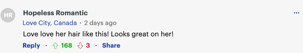Comentario de un fan sobre Melanie Griffith, fechado el 25 de octubre de 2023 | Foto: Daily Mail
