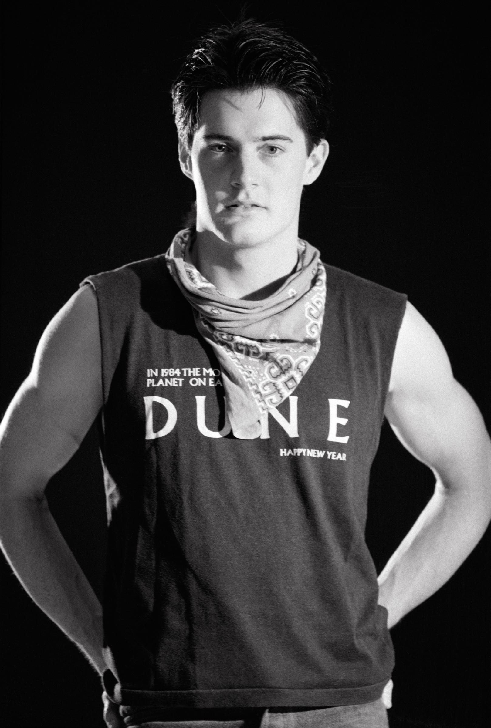 Kyle MacLachlan durante el rodaje de "Dune" en 1984. | Fuente: Getty Images