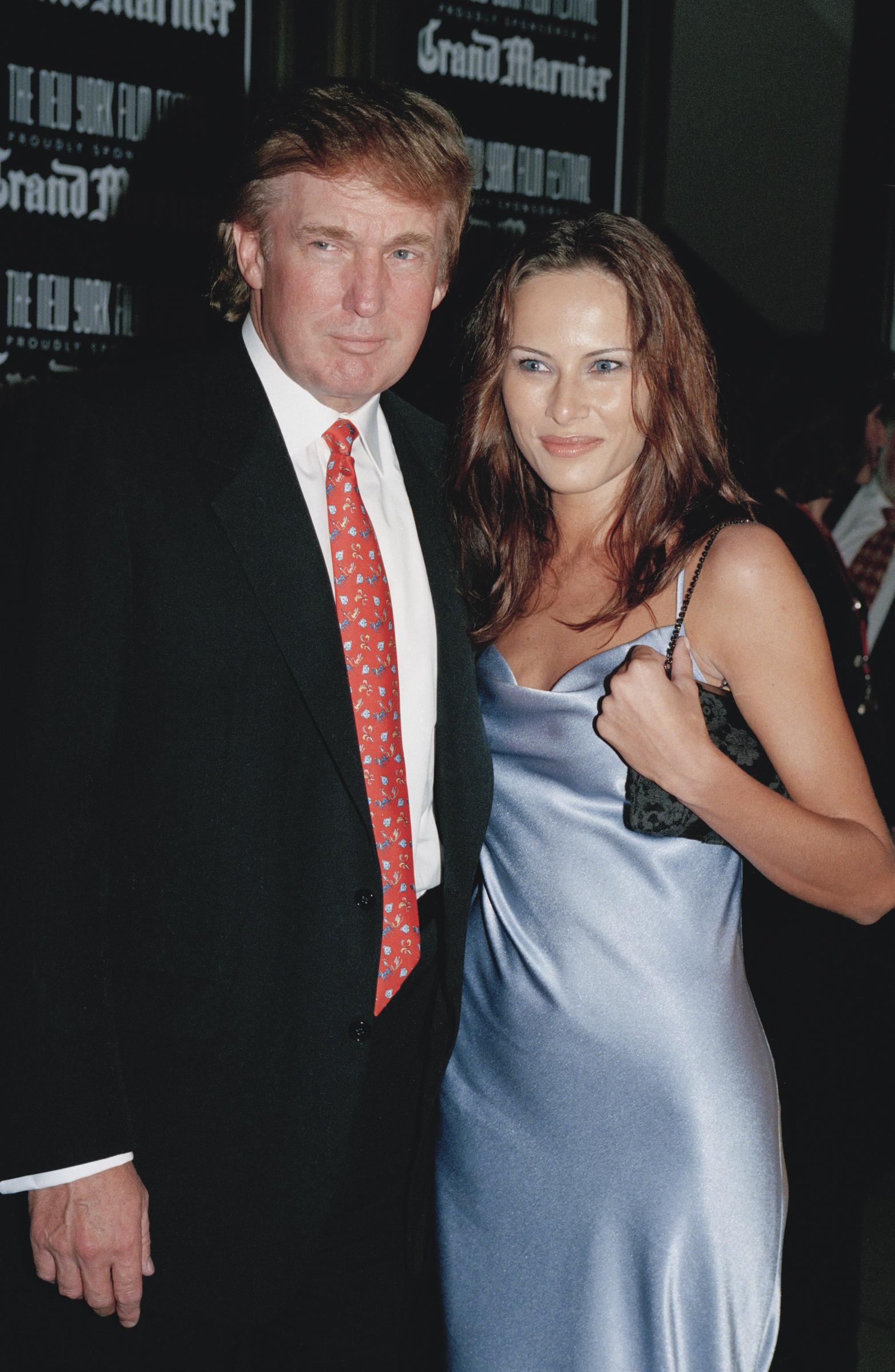 Donald y Melania Trump alrededor de 1998. | Fuente: Getty Images