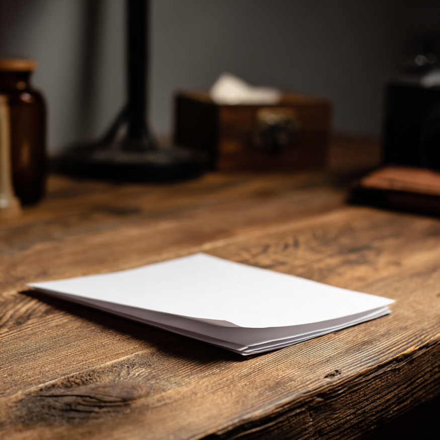 Una nota sobre un escritorio | Fuente: Midjourney