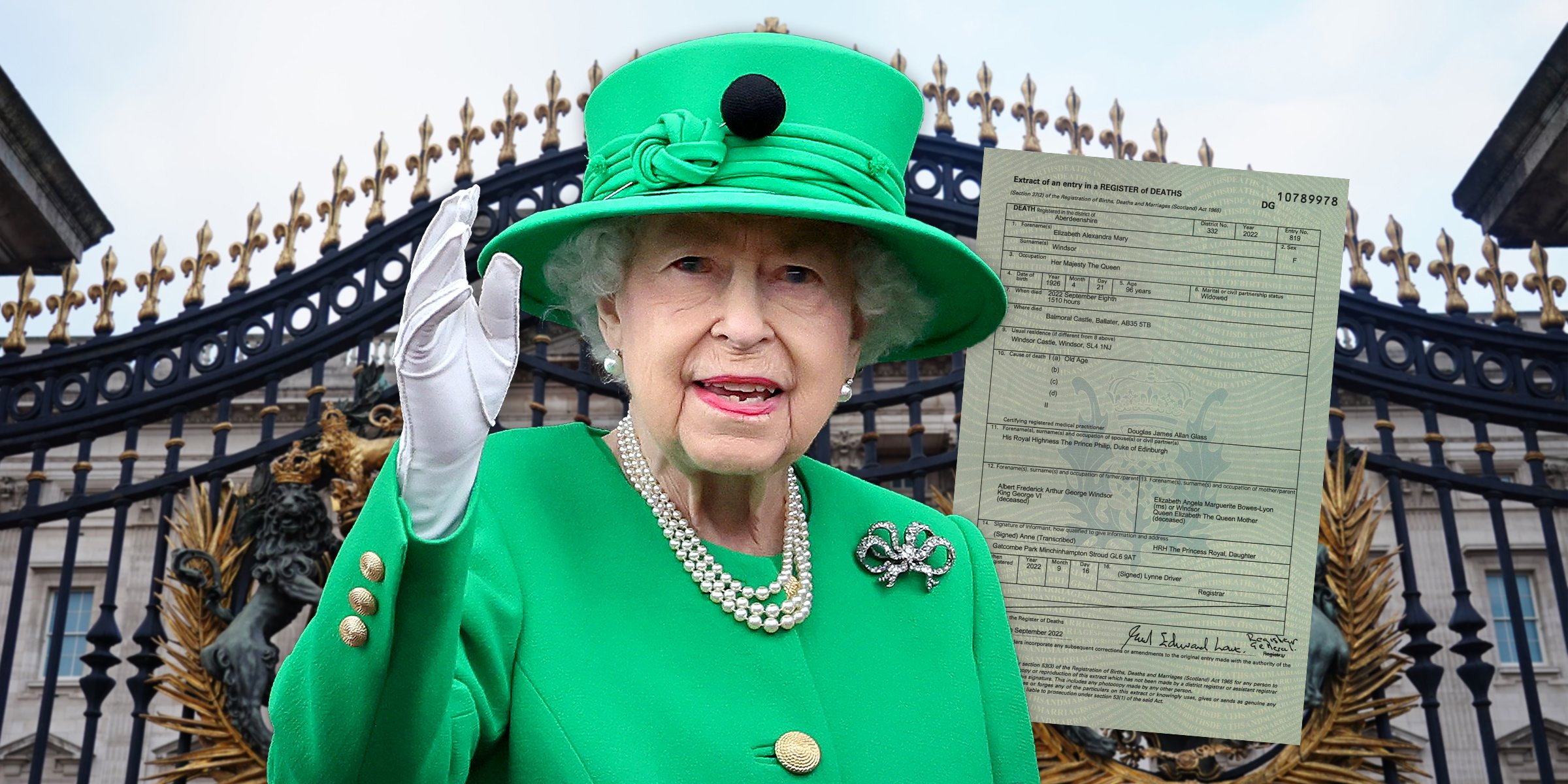 Reina Elizabeth II | Foto: twitter.com/chrisshipitv   Getty Images