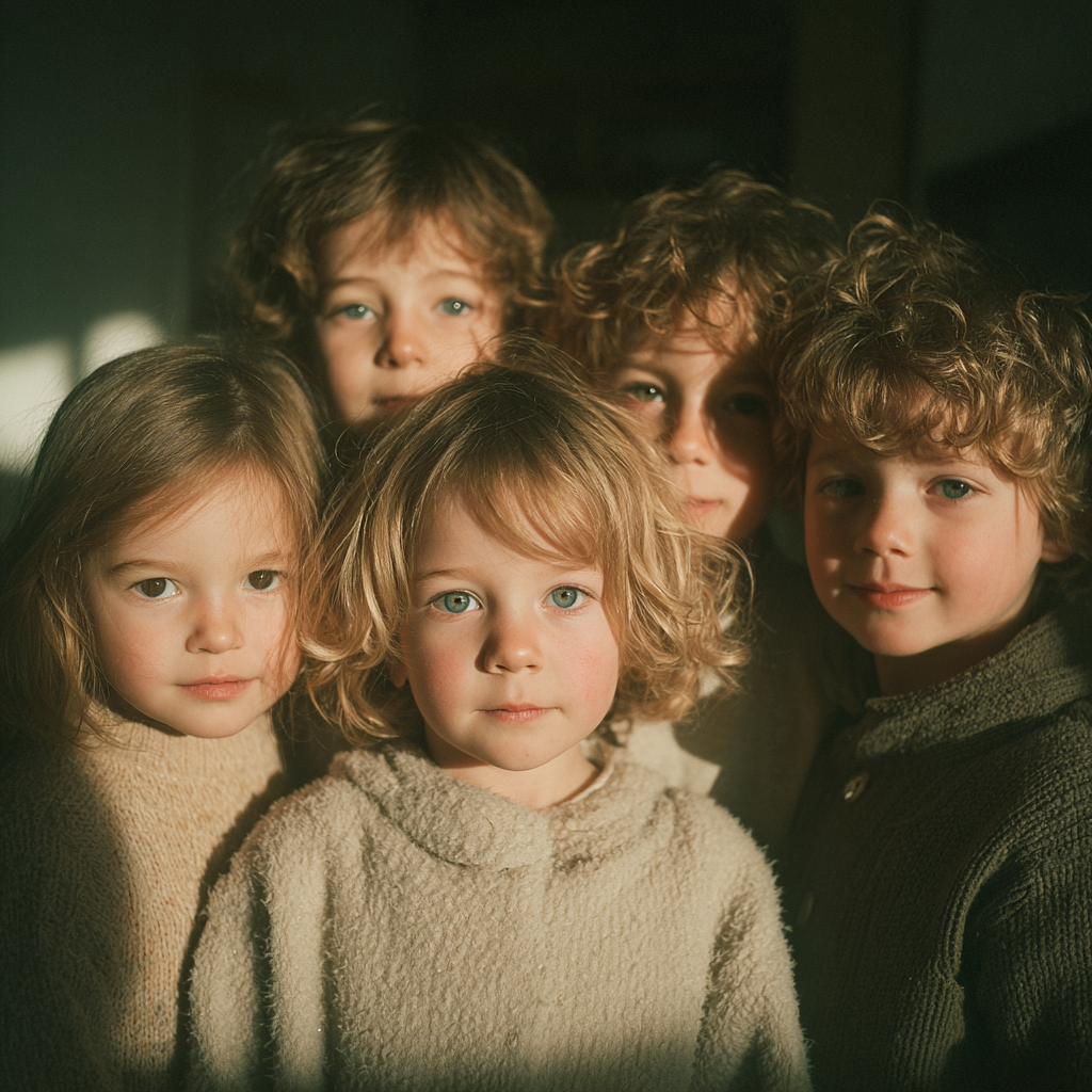 Cinque fratelli e sorelle | Fonte: Midjourney