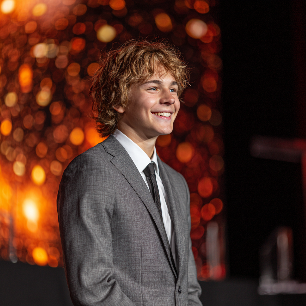 Un ragazzo sorridente | Fonte: Midjourney