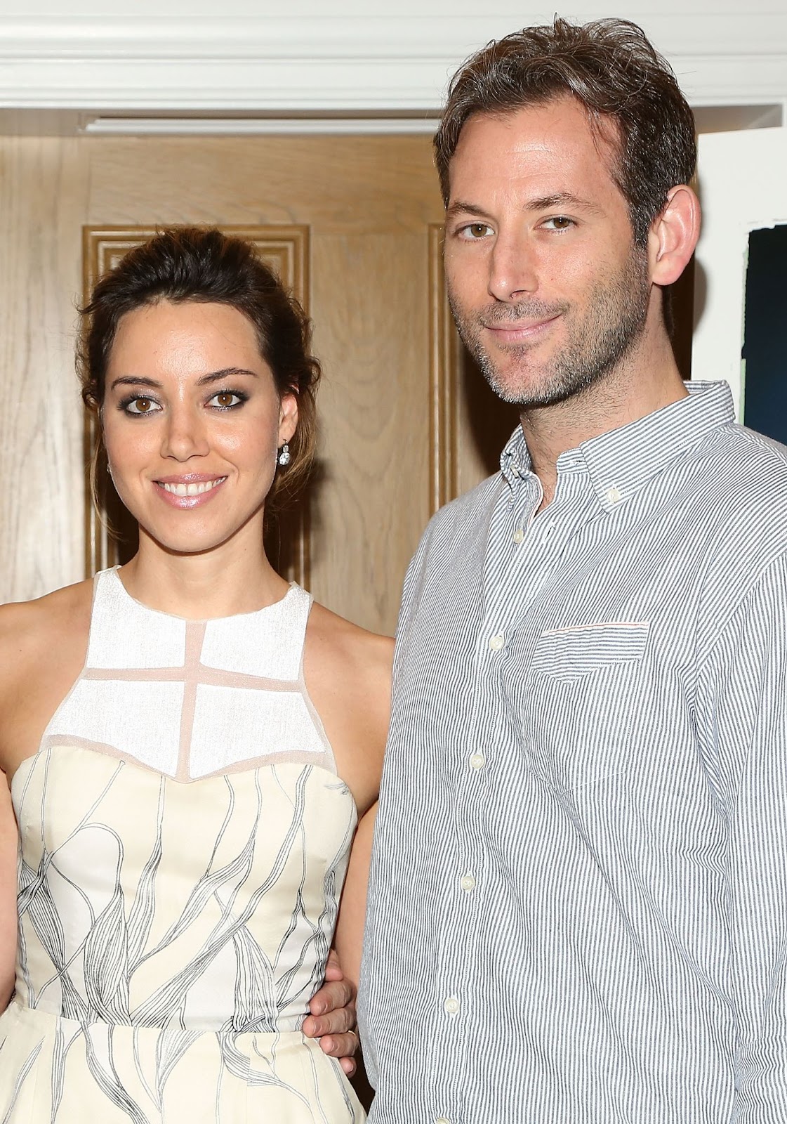 Aubrey Plaza y Jeff Baena en la proyección de "Life After Beth" en Nueva York, en el Hotel Crosby Street, el 30 de julio de 2014. | Fuente: Getty Images