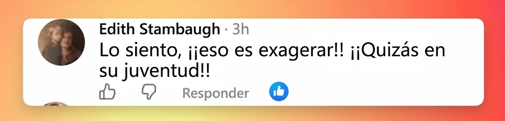 Una espectadora se pregunta si el actor se merece ese reconocimiento y dice que tenía más carisma cuando era más joven. | Fuente: Facebook/People