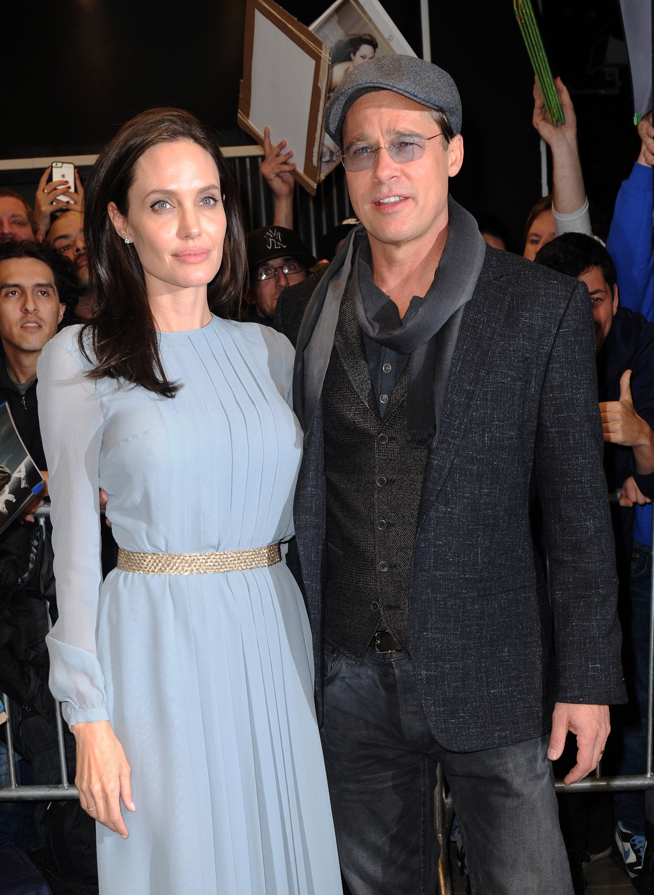Angelina Jolie y Brad Pitt son vistos el 3 de noviembre de 2015 en Nueva York | Fuente: Getty Images
