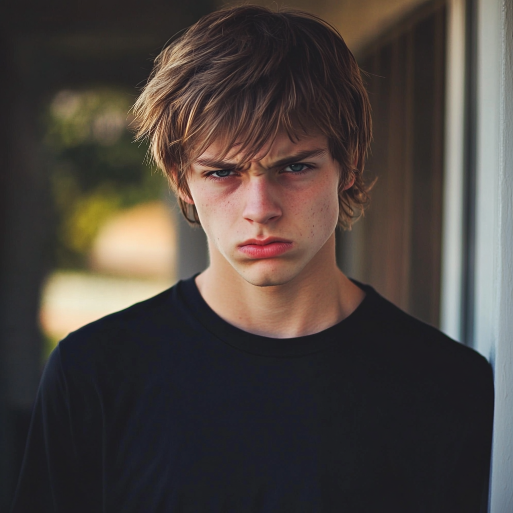 Un adolescente enfadado | Fuente: Midjourney
