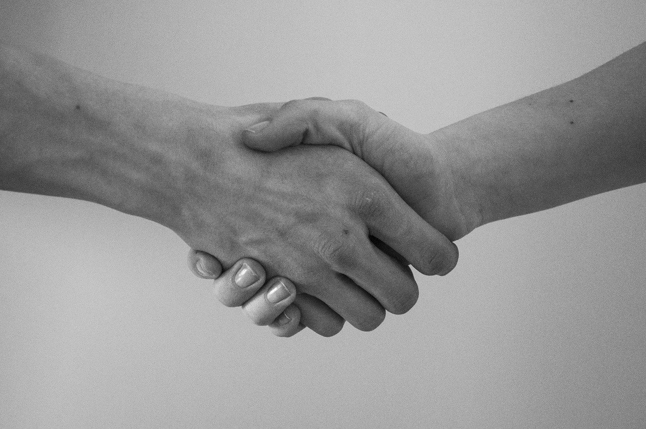 Apretón de manos. | Foto: Pixabay
