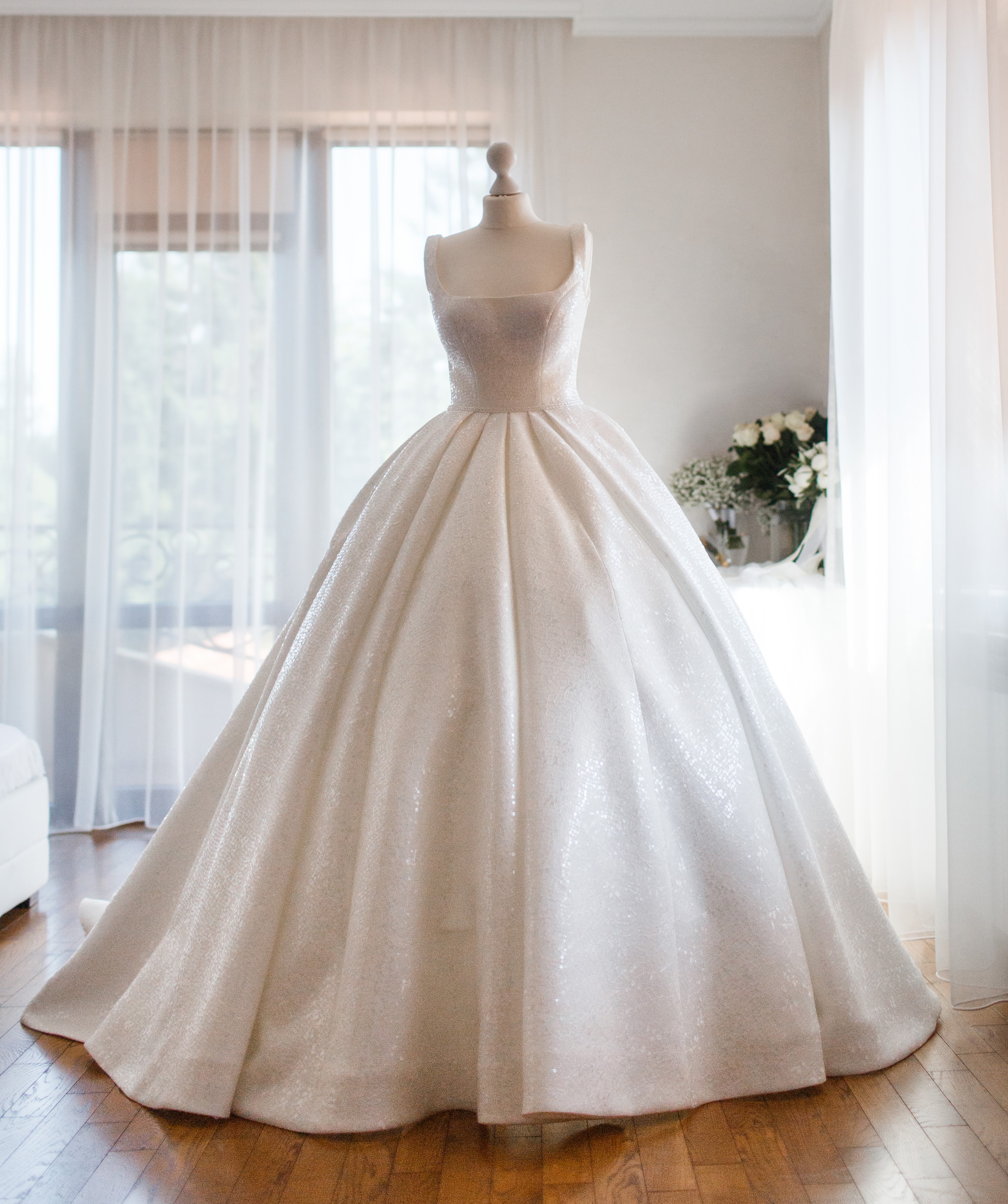 Vestido de novia expuesto | Foto: Getty Images