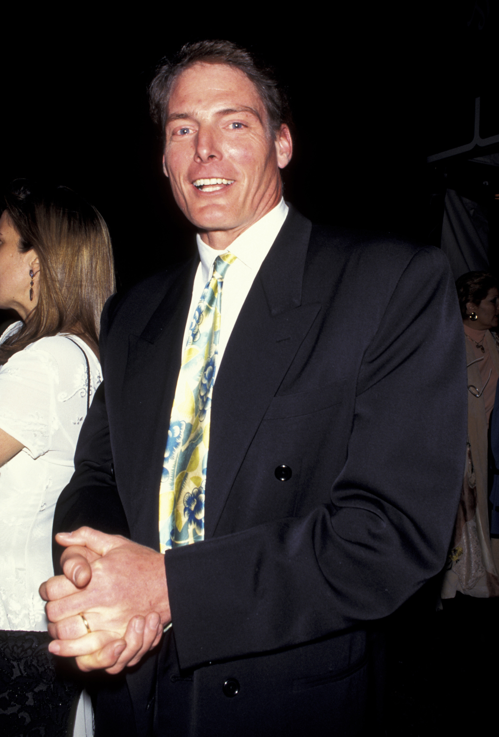 Christopher Reeve en la fiesta posterior al estreno de "Indiscretions" en Nueva York, el 27 de abril de 1995 | Fuente: Getty Images