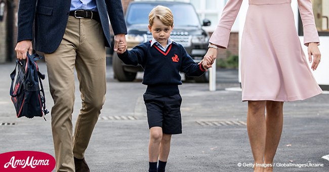 El Príncipe George usa pantalones en vez de shorts por primera vez