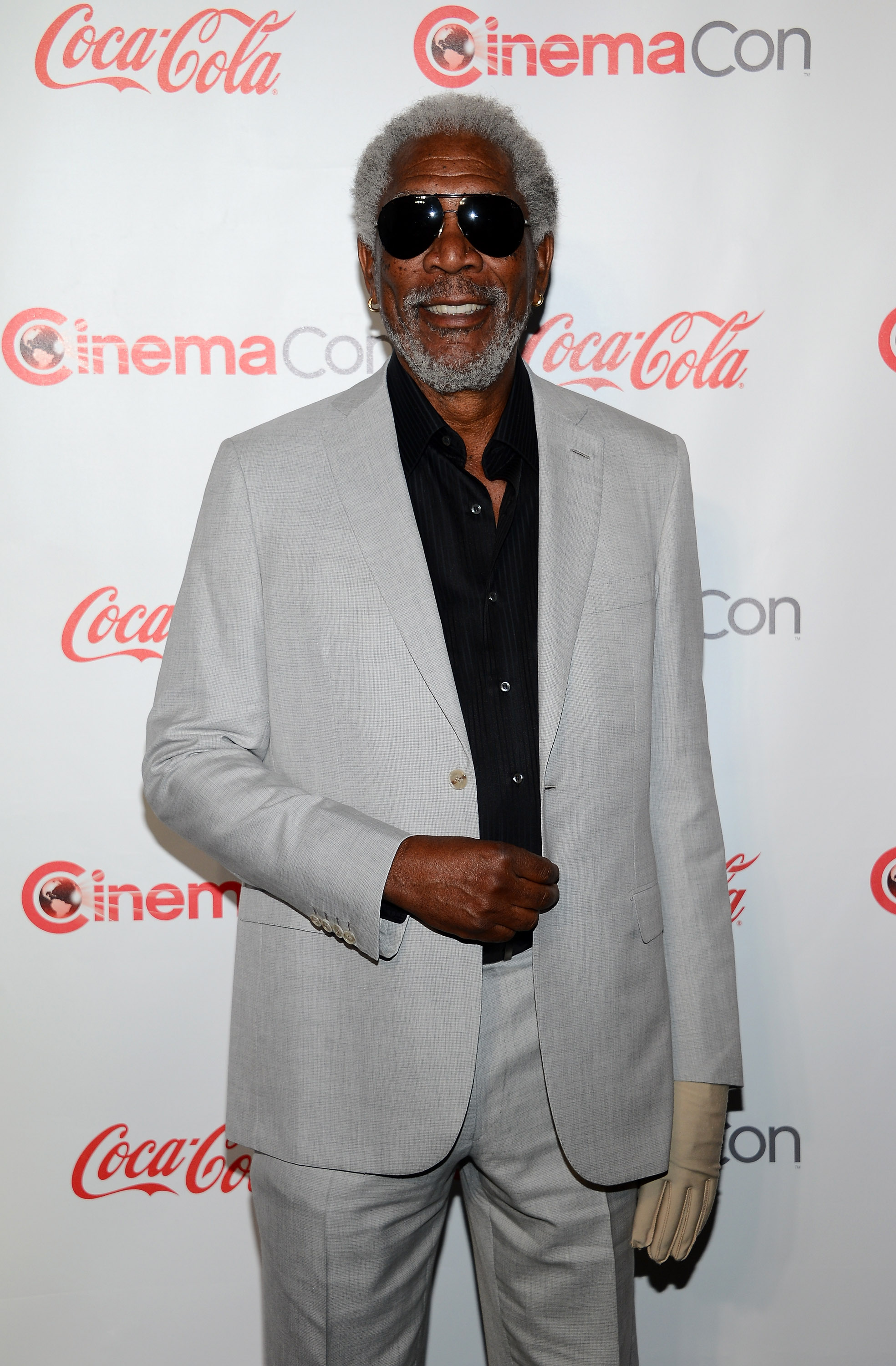 Morgan Freeman el 18 de abril de 2013 en Las Vegas, Nevada. | Foto: Getty Images