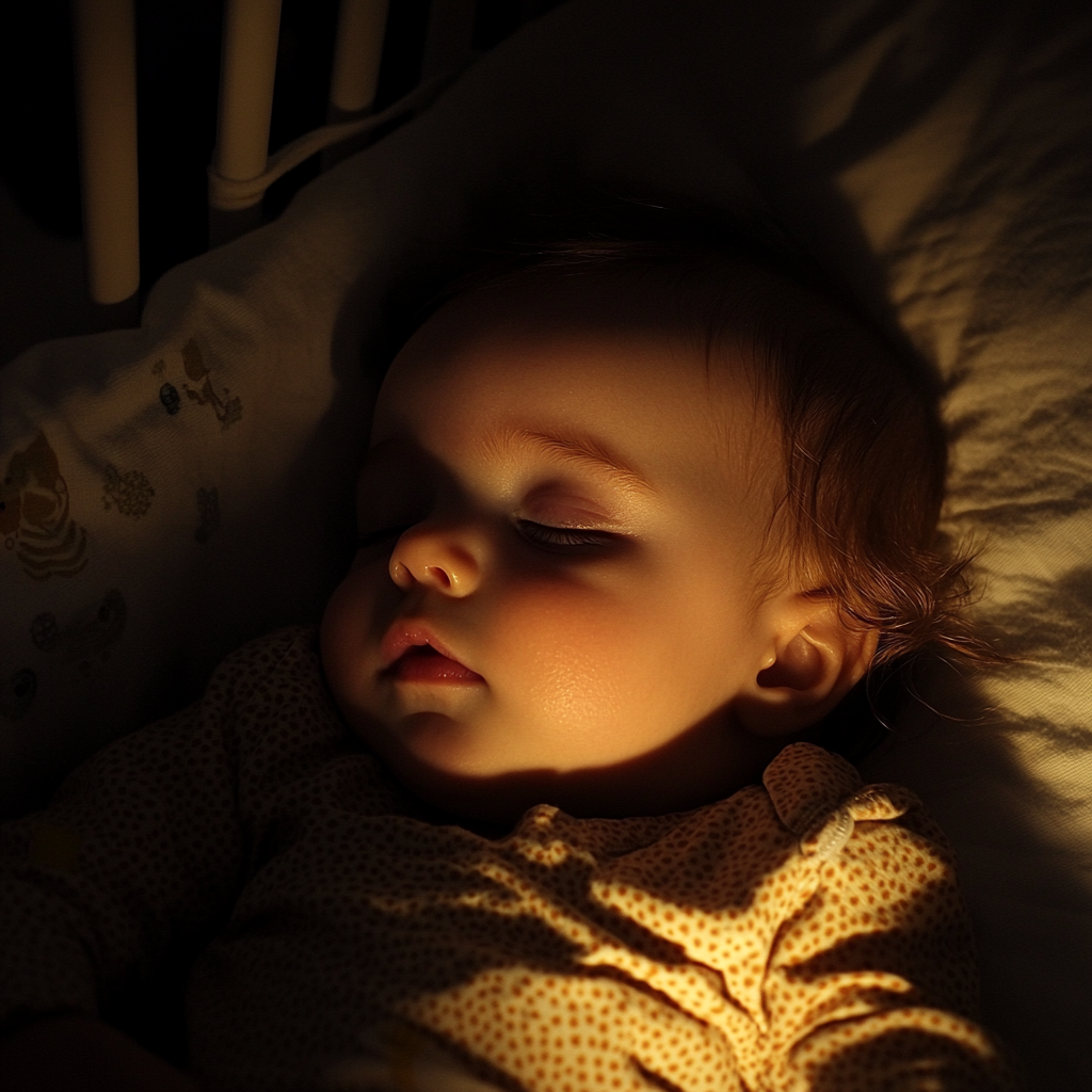 Una niña durmiendo | Fuente: Midjourney