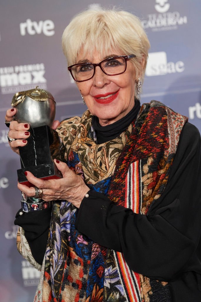 Concha Velasco recibe el premio honorífico en los premios MAX en el Teatro Calderón, el 20 de mayo de 2019 en Valladolid, España. | Foto: Getty Images