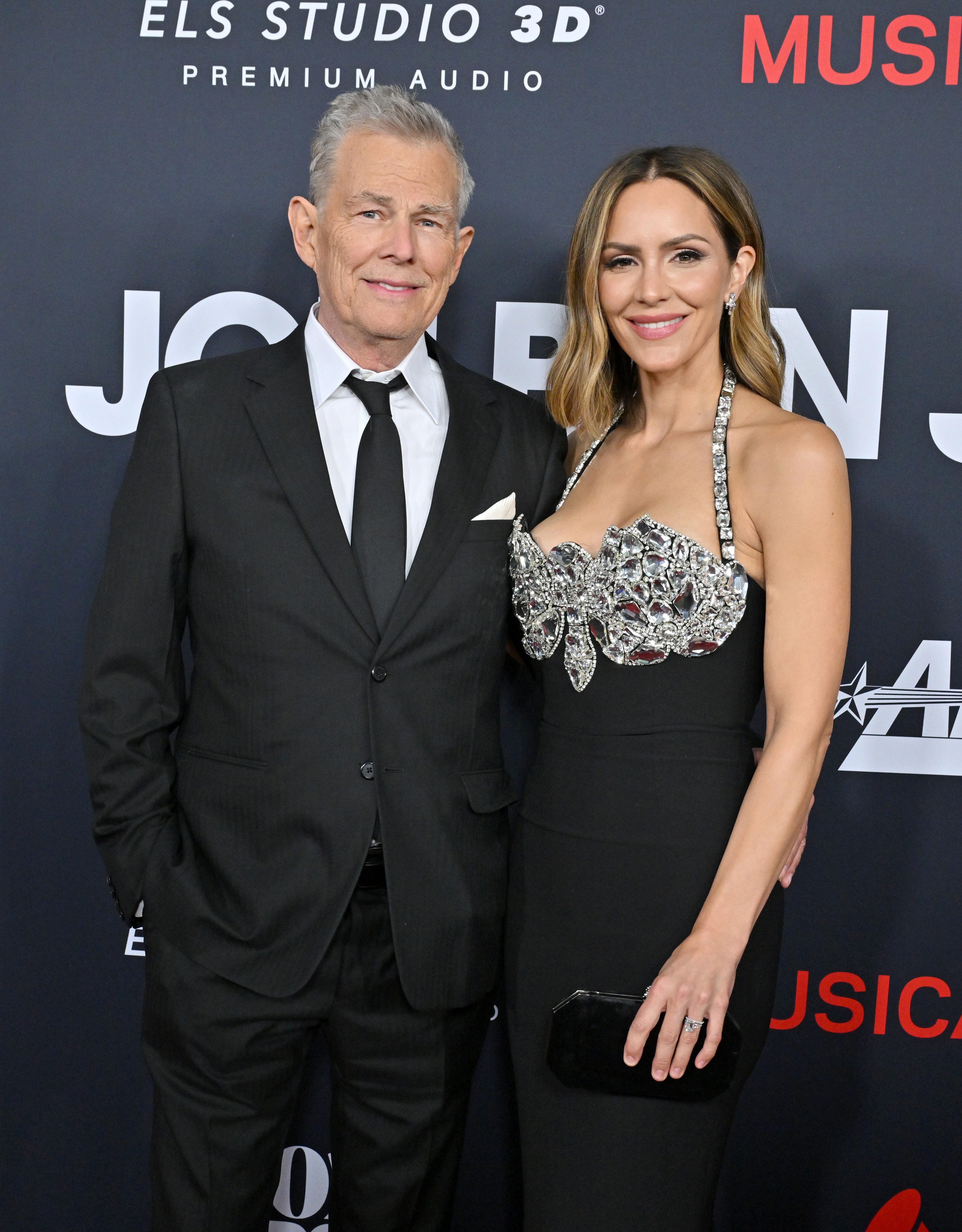 David Foster y Katharine McPhee en el evento Persona del Año de MusiCares 2024 en honor a Jon Bon Jovi en el Centro de Convenciones de Los Ángeles el 2 de febrero, en California. | Fuente: Getty Images